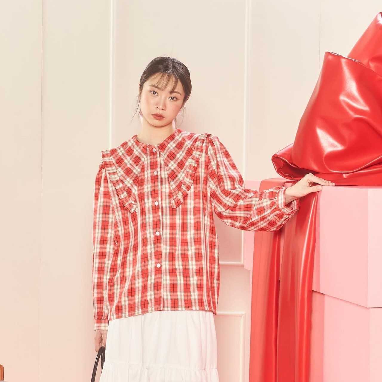 (PREORDER 1 WEEK) Kimmame - เสื้อ รุ่น Dairy Milk Blouse 4 สี (มีทั้งพร้อมส่งและรอตัด)