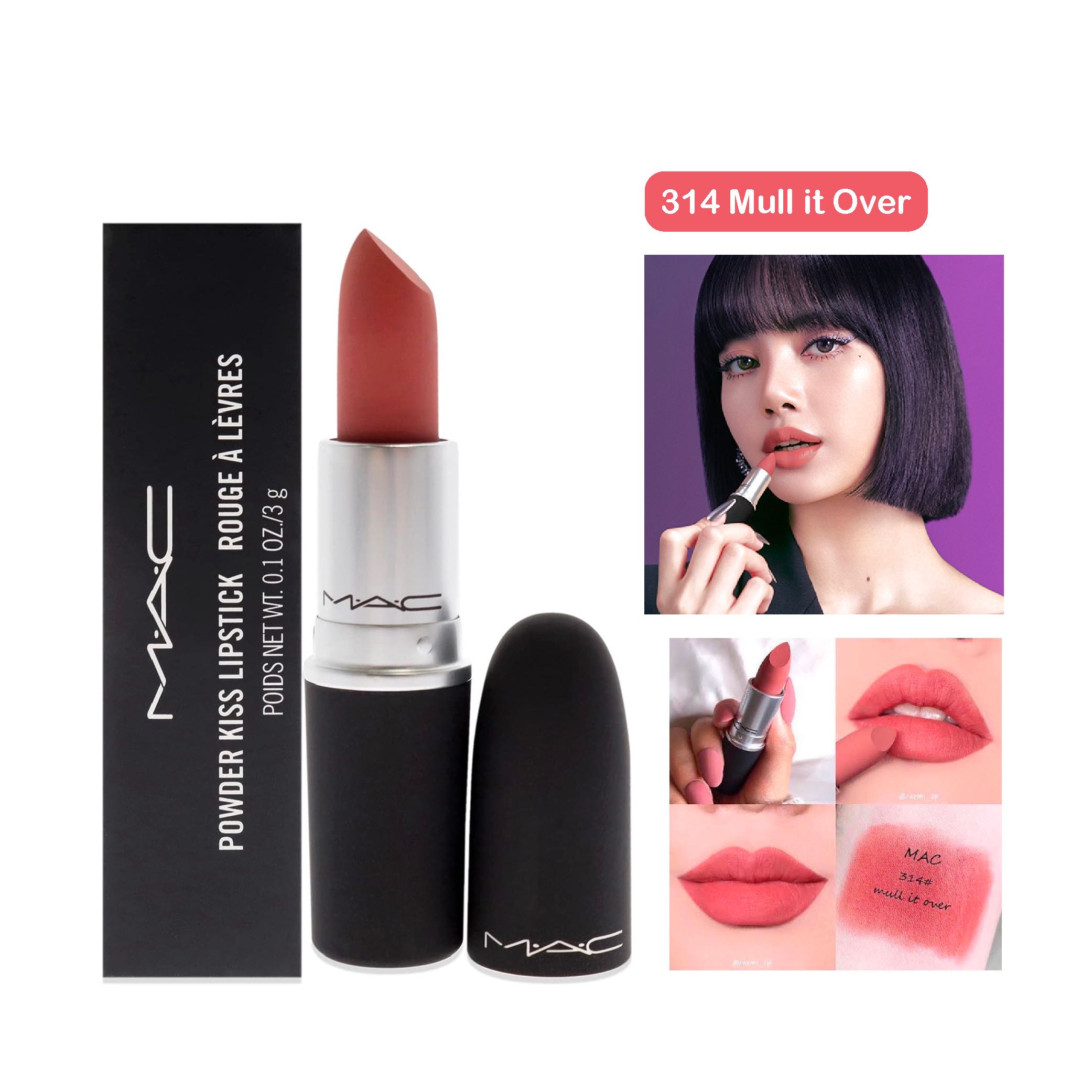 MAC Powder Kiss Lipstick  314 (Mull It Over)