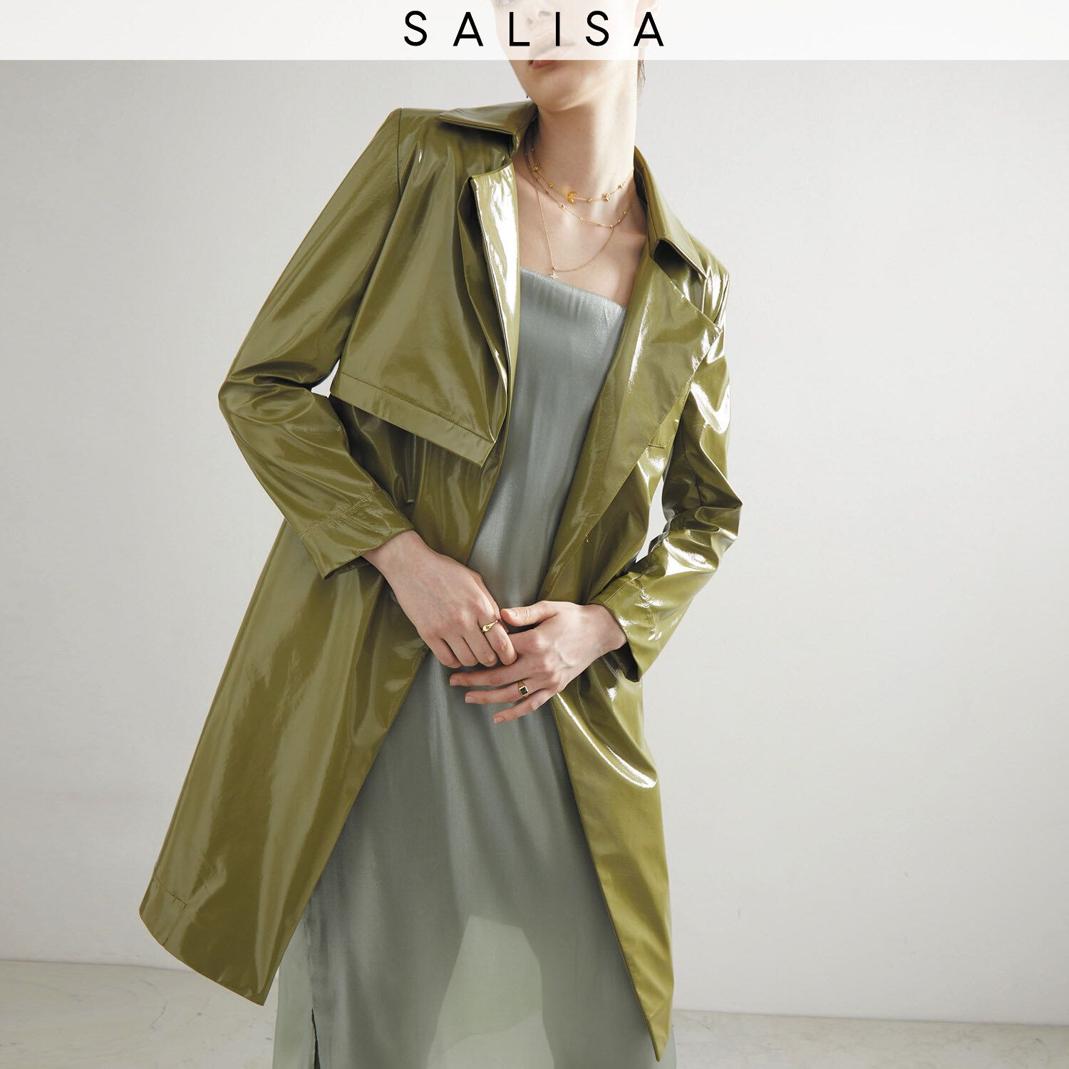 TRENCH COAT PF23 Matcha Patent
