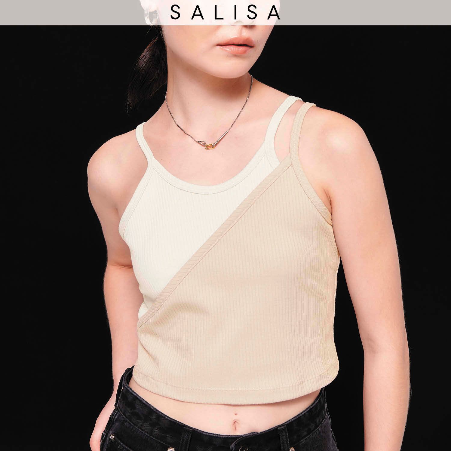 TANK 3 Straps Crop Cream/Beige