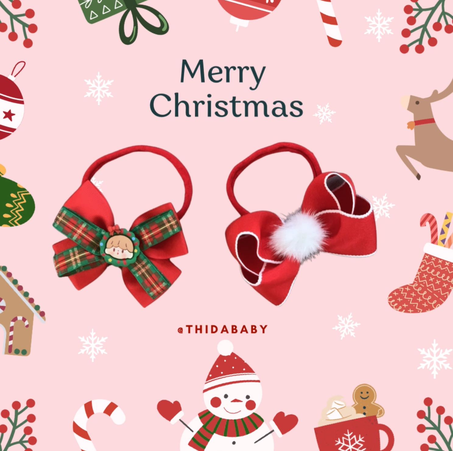 🎄𝐒𝐚𝐧𝐭𝐚 𝐁𝐚𝐛𝐲 𝐁𝐨𝐰🎄