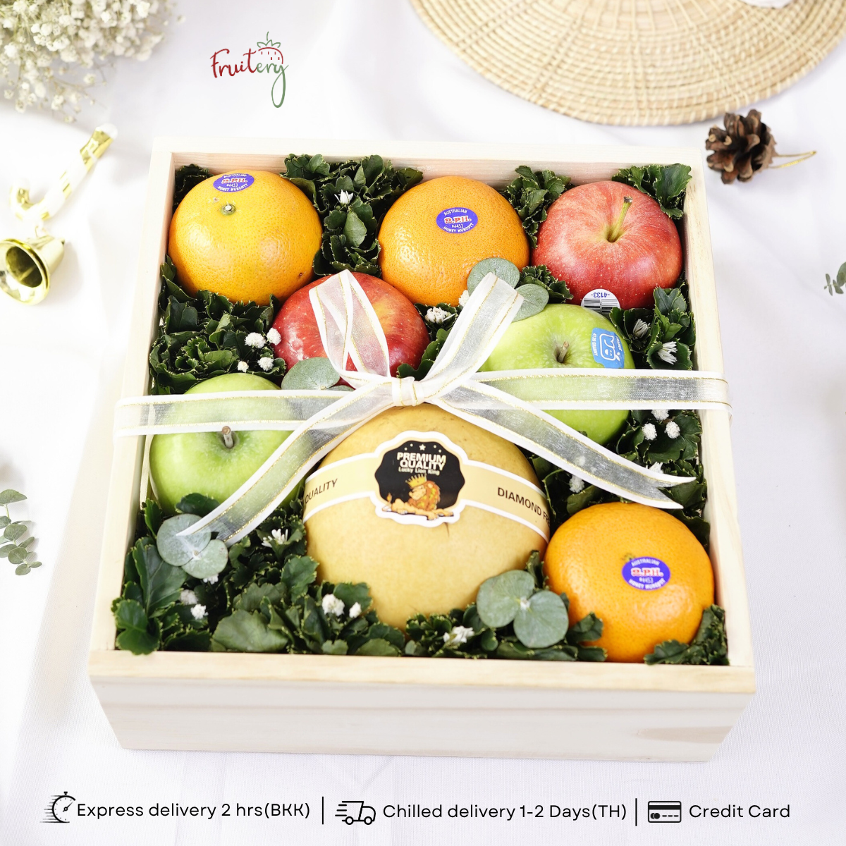 WX15 Fruit & Flower Wood gift box