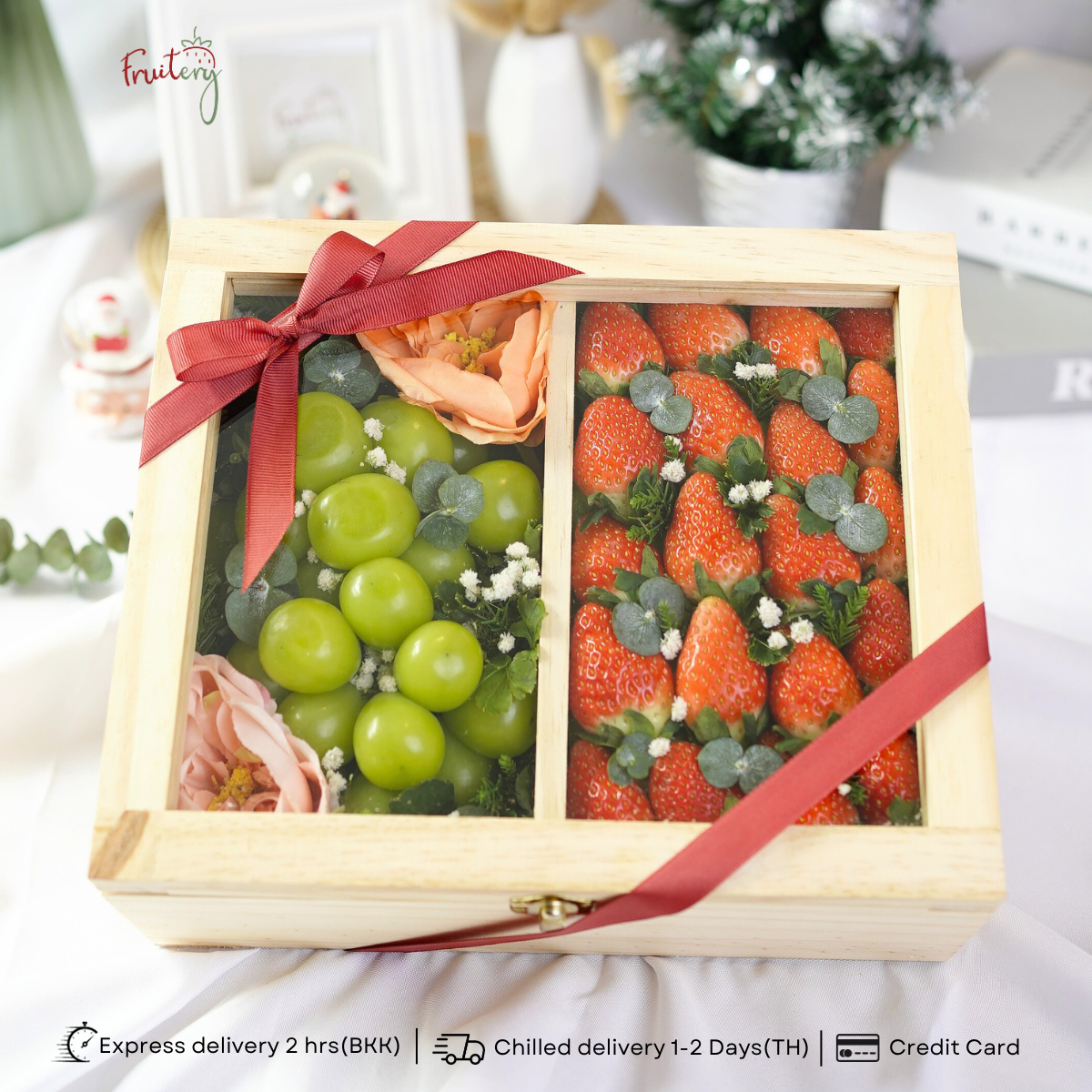 WX20 Strawberry & Grape Wood gift box