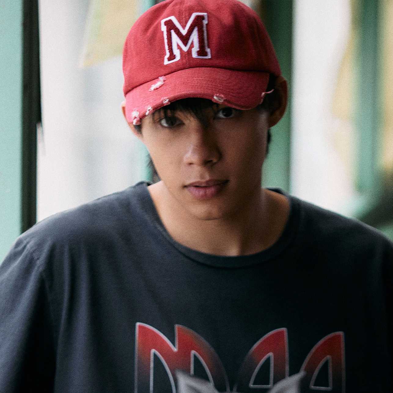 [MOO Billionaire 12/23] M Ripped Denim Cap