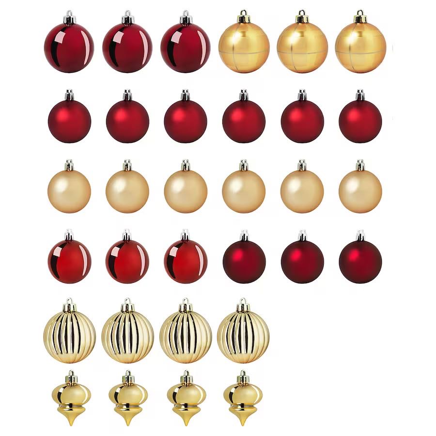 Decoration bauble, set of 32