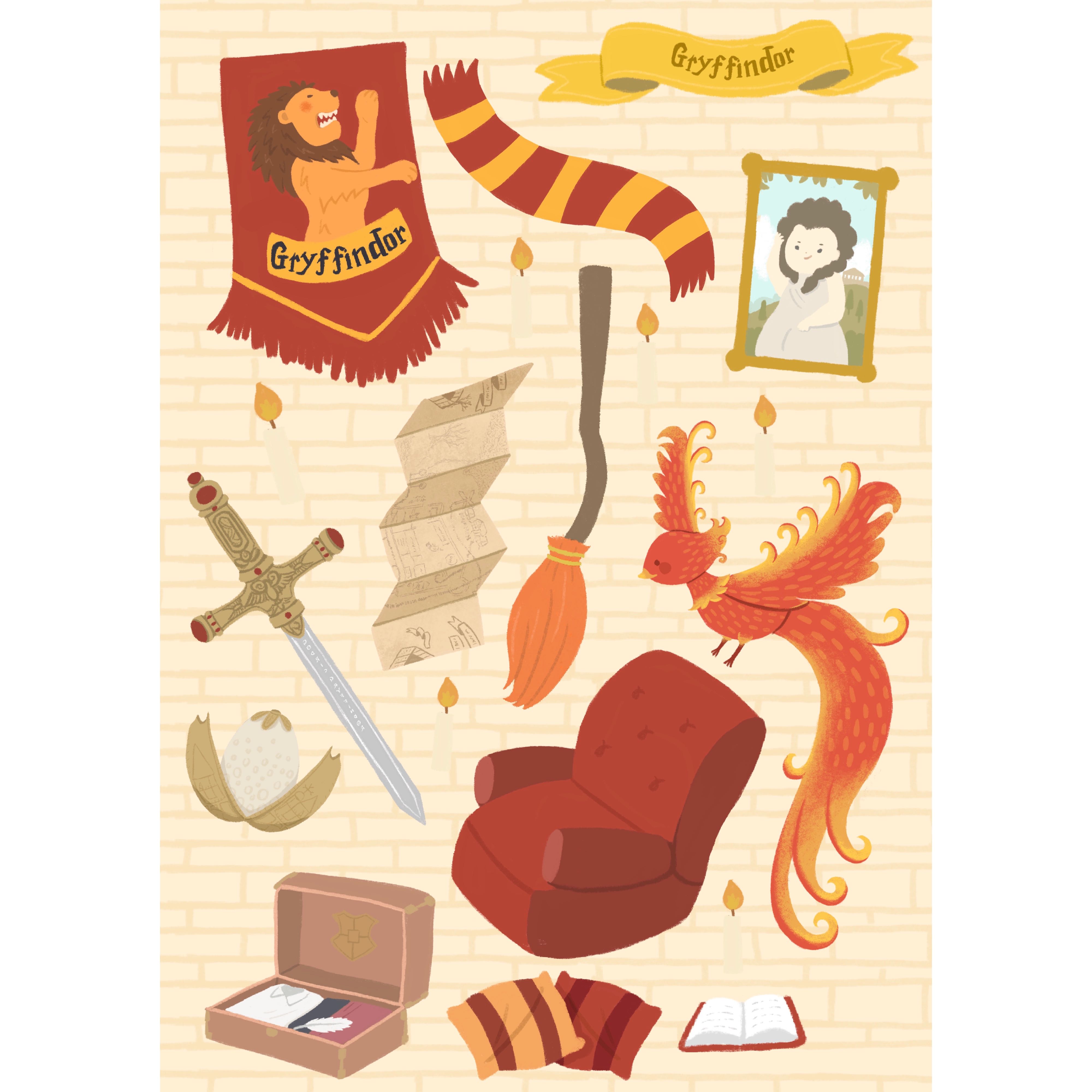 Gryffindor  Sticker Harry potter fanmade