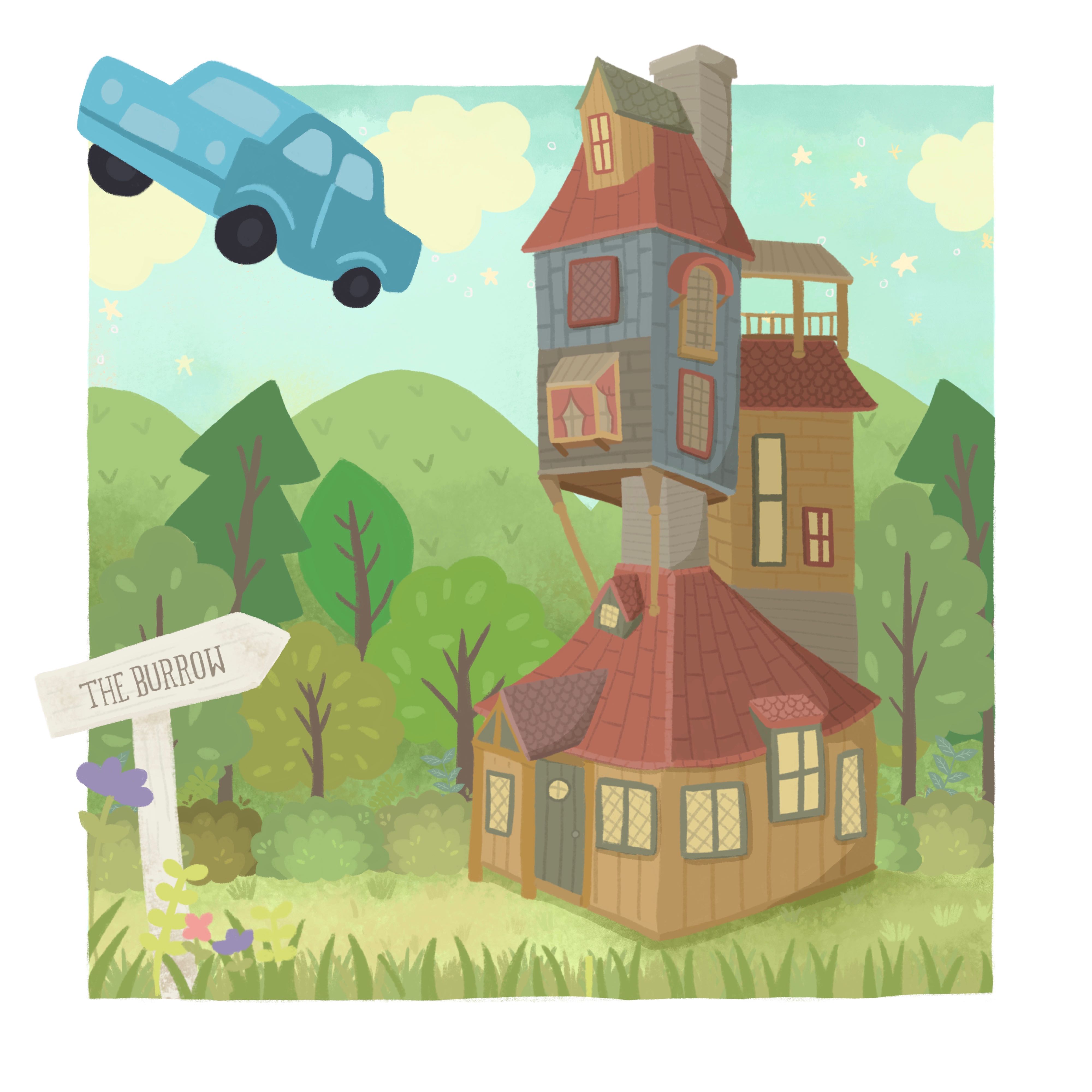 The Burrow Postcard 5x5”