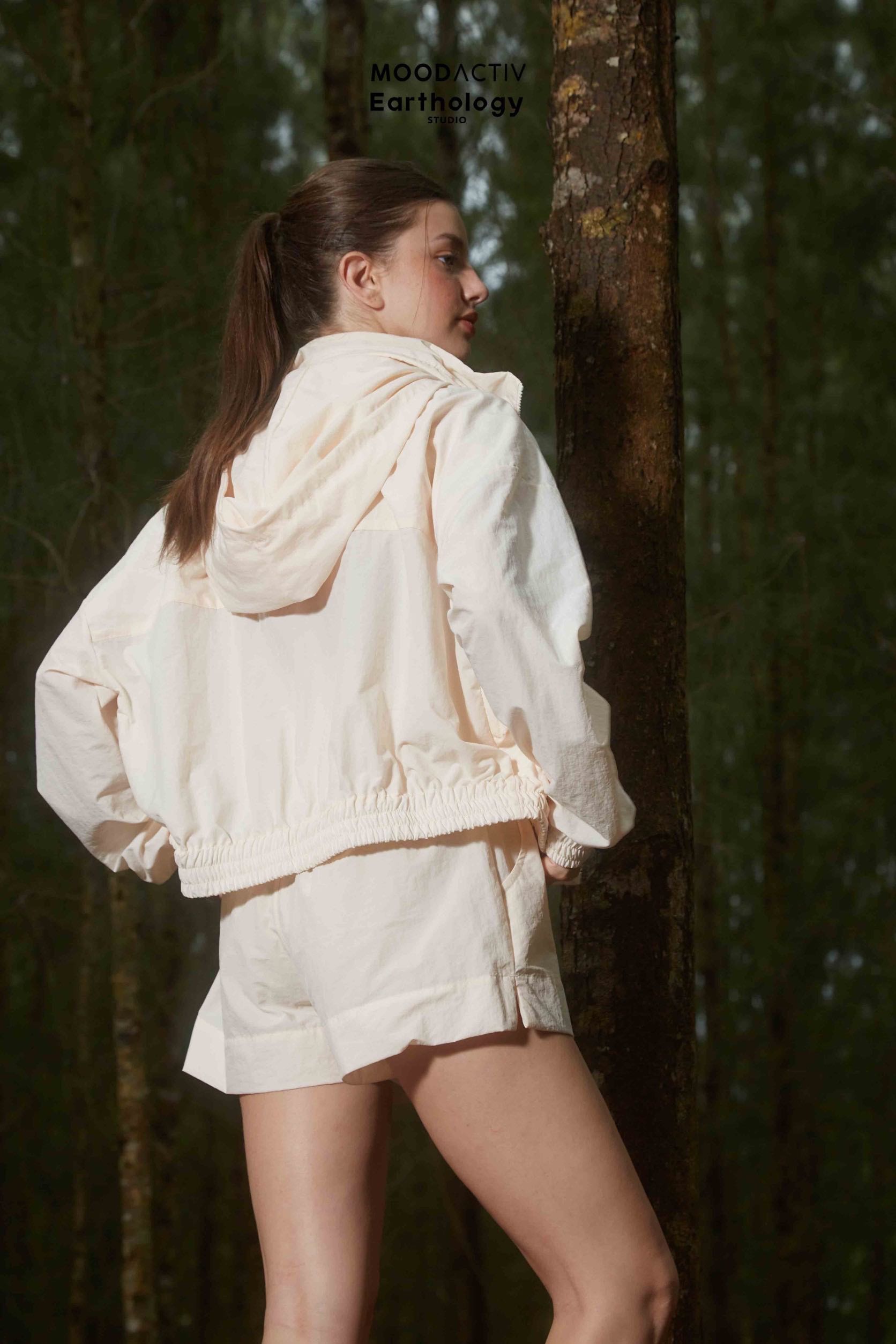(LIMITED) WOMEN RECYCLED CROPPED JACKET (WITH PACKABLE HOOD) - ME EDITION
