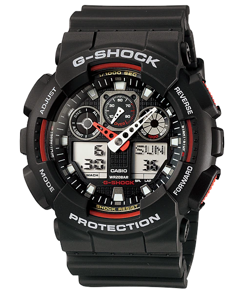 CASIO G-SHOCK นาฬิกาข้อมือ รุ่น GA-110HR-1ADR (BLACK & RED) (51.2 mm.)
