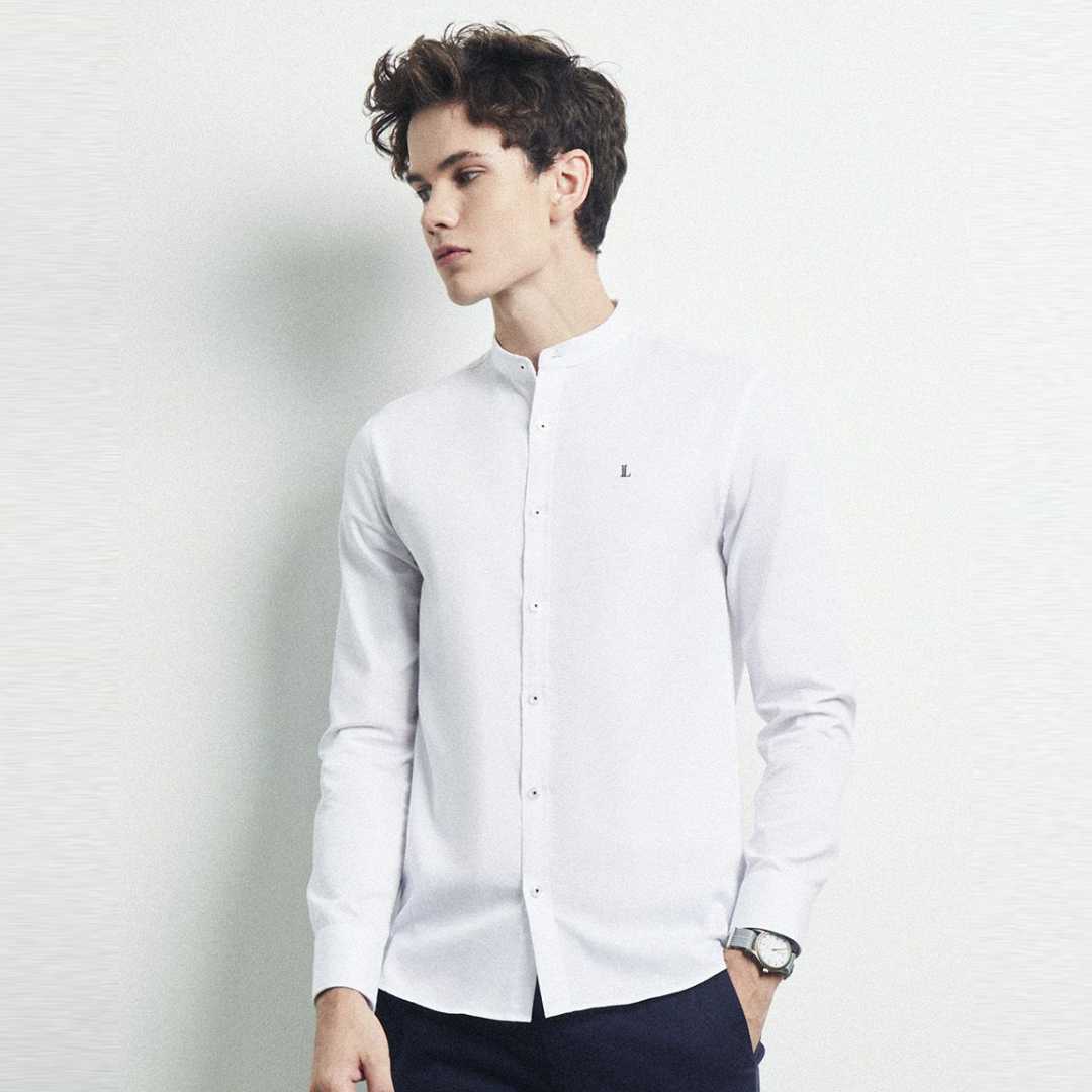 เสื้อเชิ้ตคอจีนแขนยาว | 03497