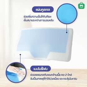 รูปสินค้า Millow Pillow หมอนไมเกรนสุขภาพ [รุ่นปลอกตาข่าย] รูปที่ 3