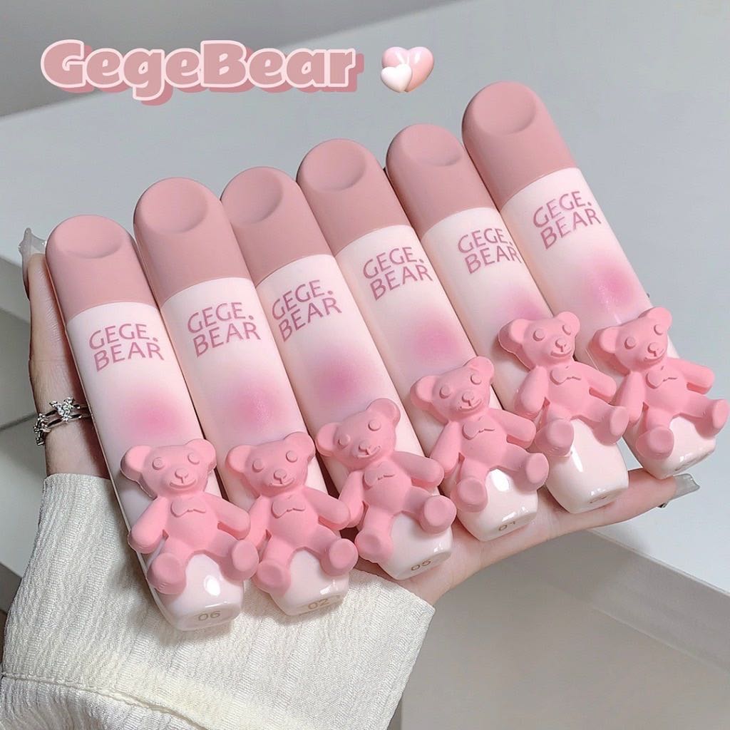 Gege Bear ลิปน้องหมีเนื้อแมตกํามะหยี่