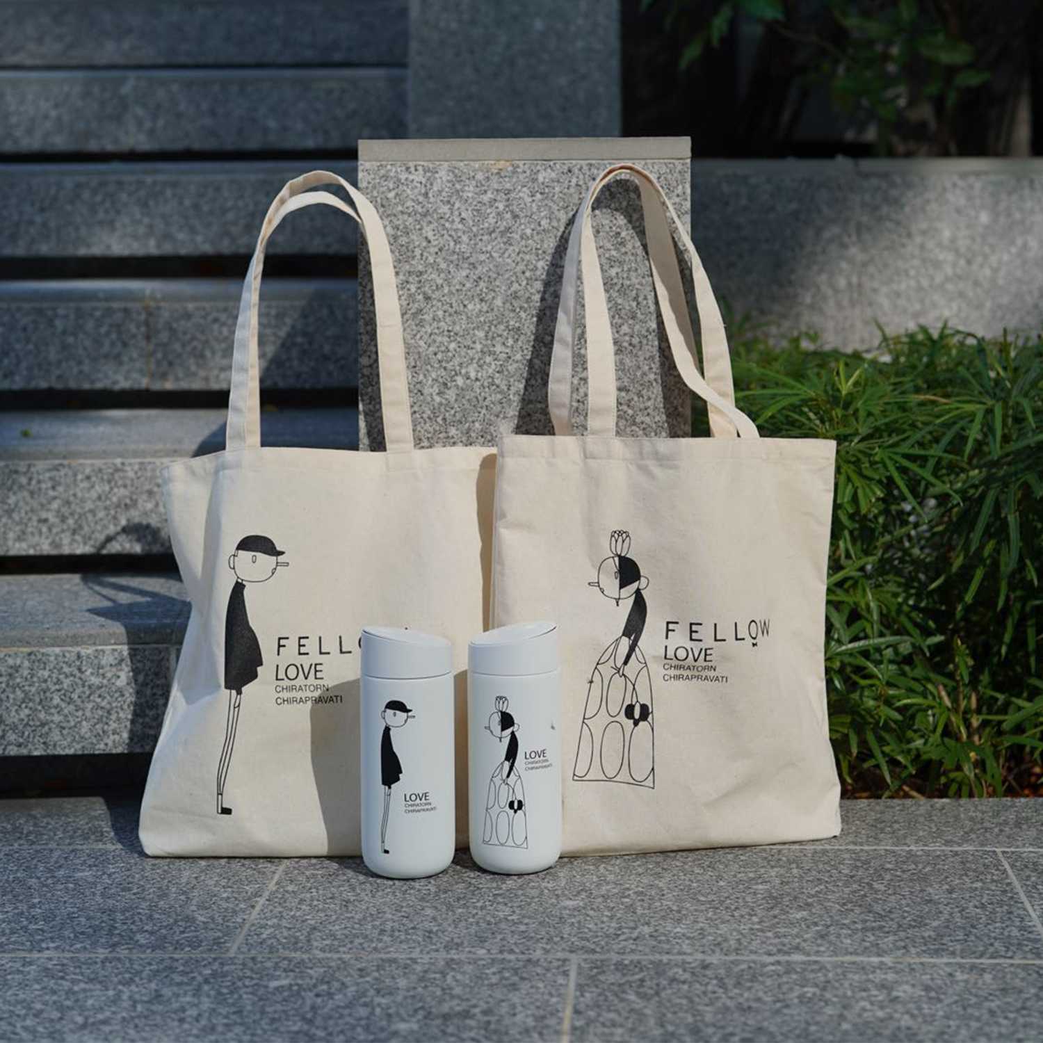 Fellow Carter Slide & Tote Bag Limited Edition ‘LOVE’ by Chiratorn Chirapravati