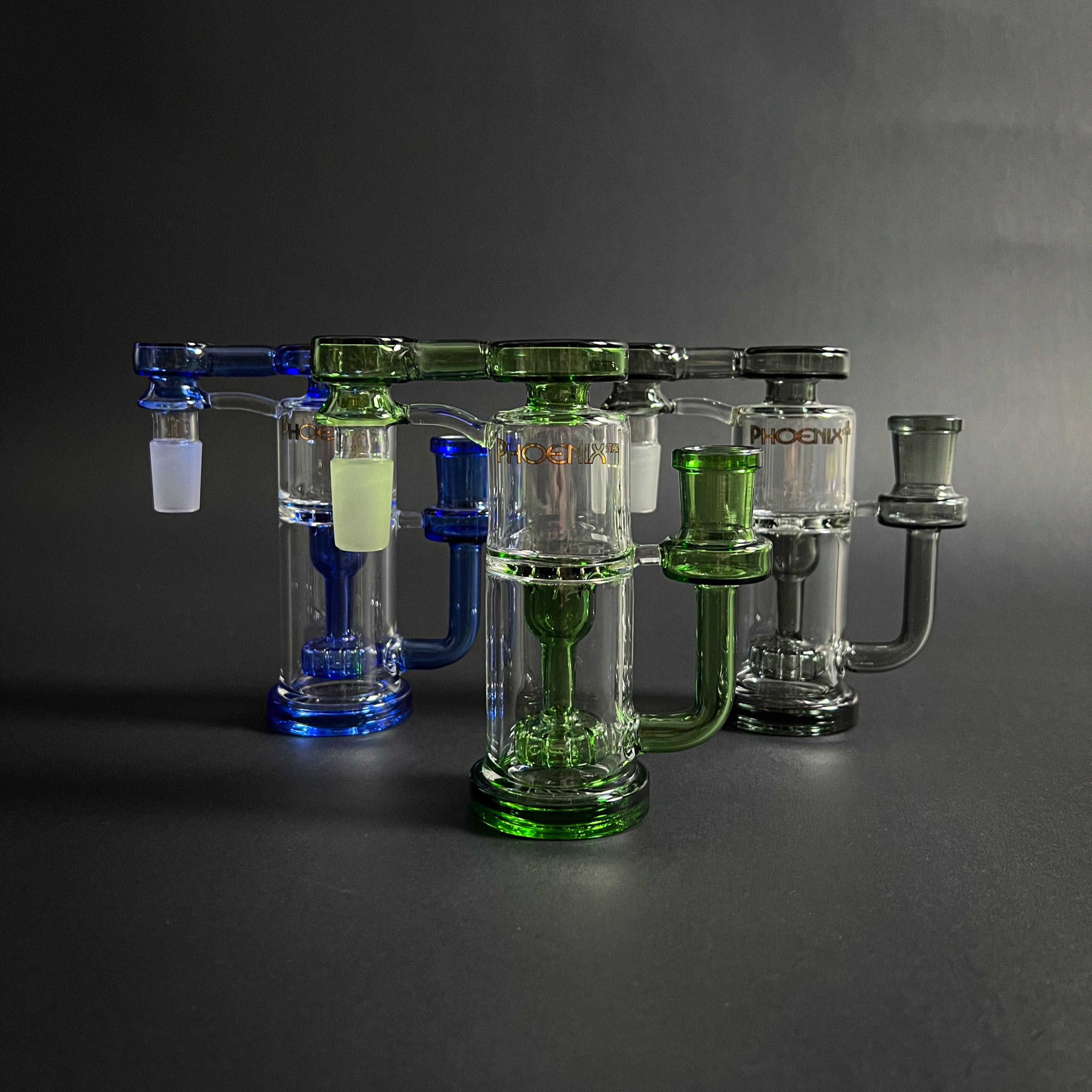 (18 mm) Phoenix Star Recycler Ash Catcher  w/ Showerhead Perc