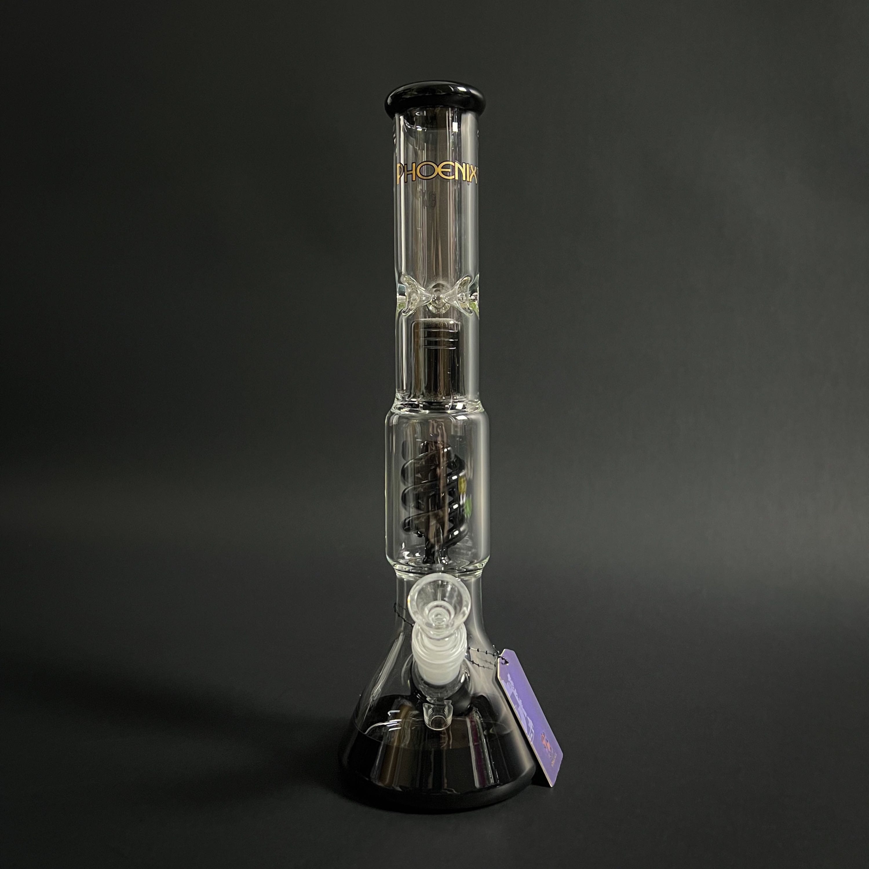 PHX Star Beaker Bong with Helix Perc Splash Guard ice catcher | 35 cm