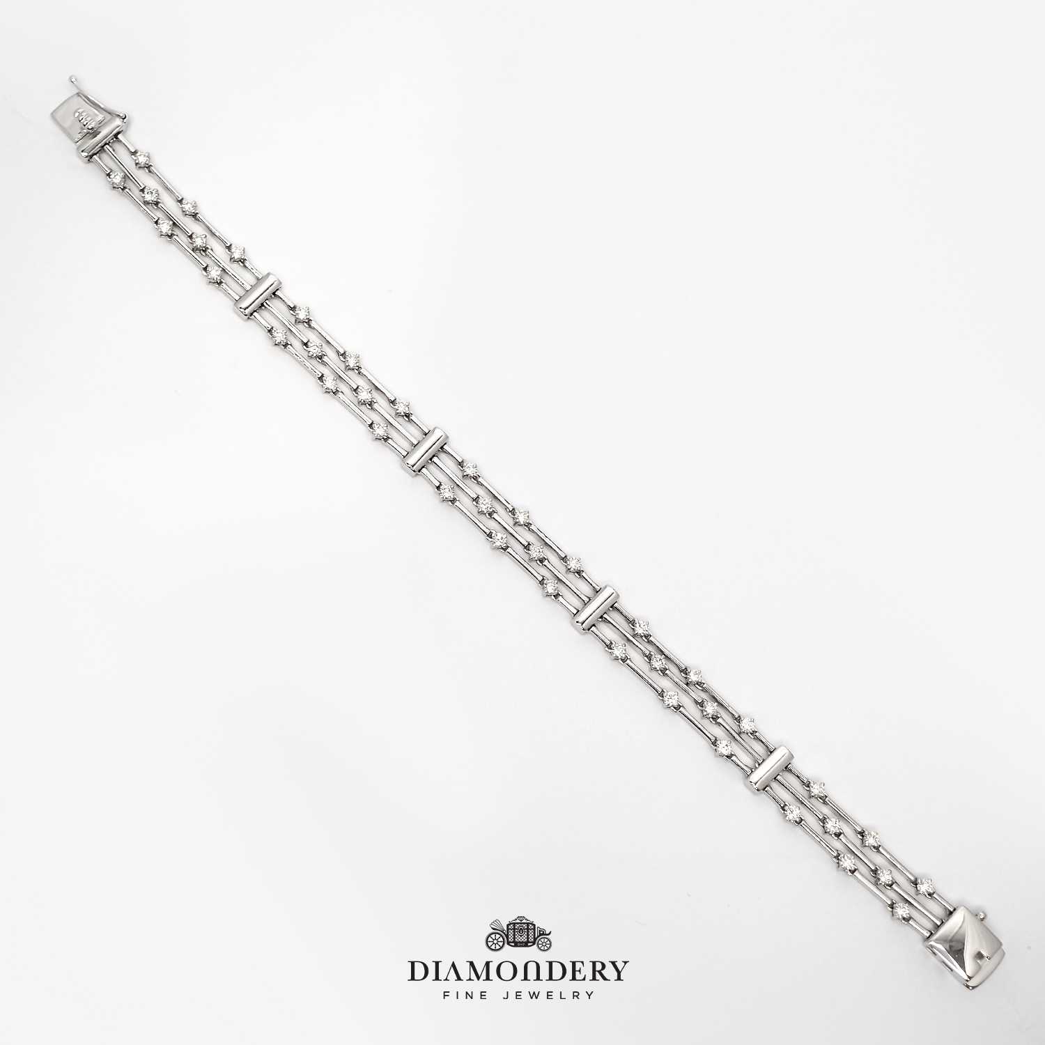 สร้อยข้อมือเพชร Three Layer Diamond Bracelet