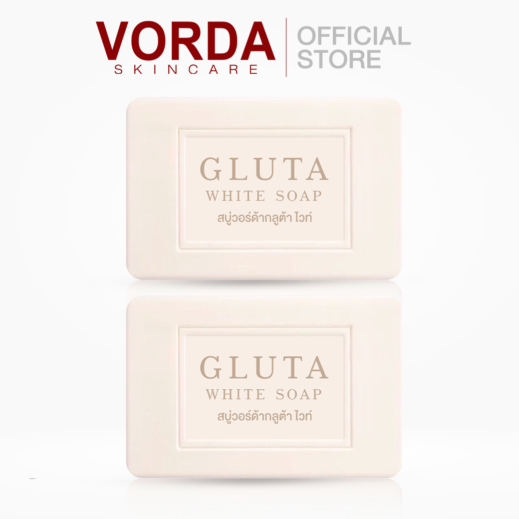 [ 2 ก้อน ] VORDA Gluta white soap สบู่กลูต้าไวท์
