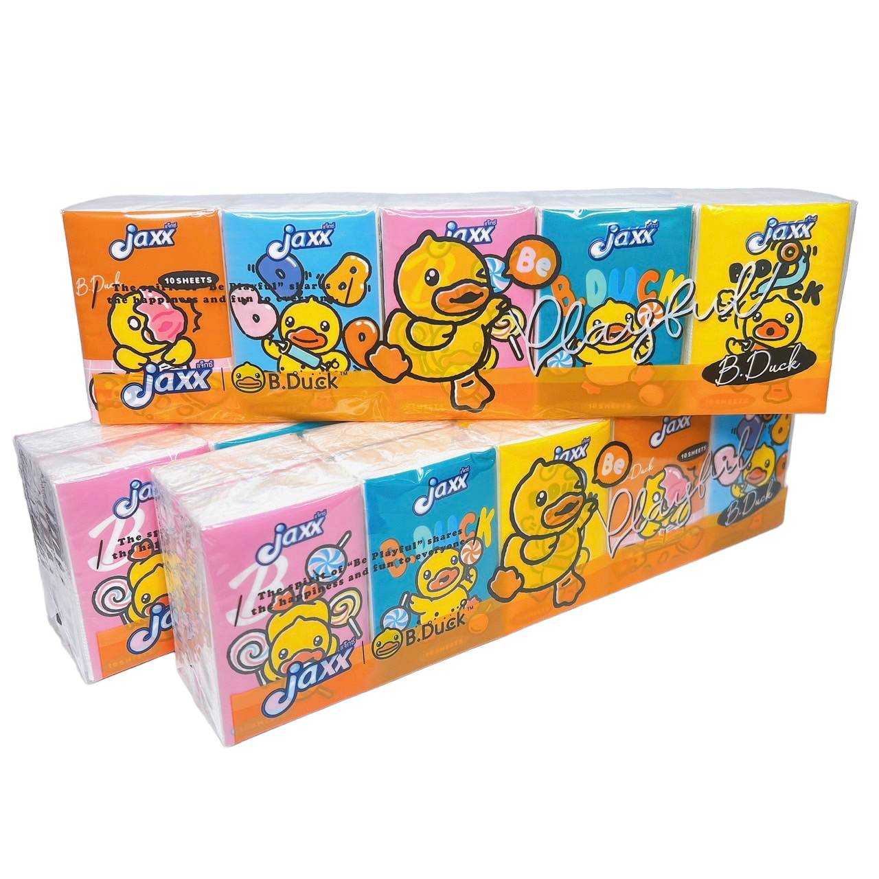 แพค10ห่อ ทิชชู่เป็ดมินิ Jaxx mini pocket (ห่อ/10แผ่น)