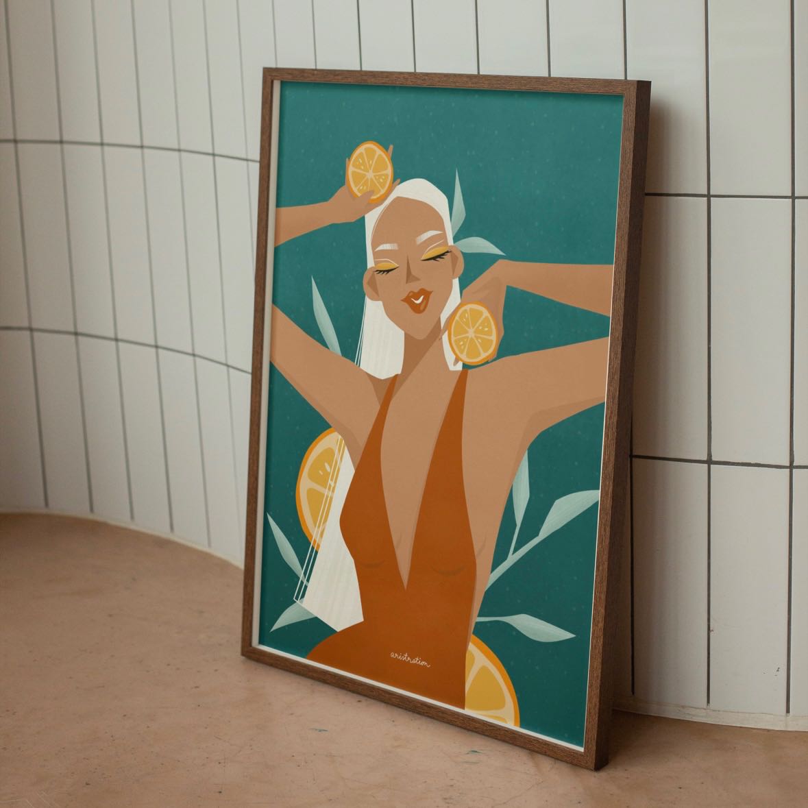 Donna Arancia Art Print