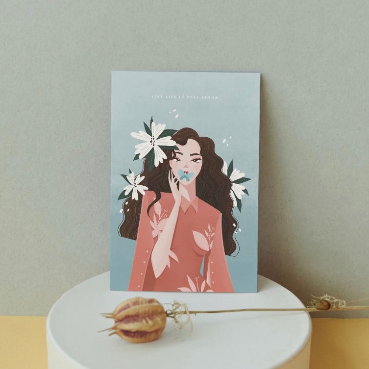 Live Life in Full Bloom Greeting Card