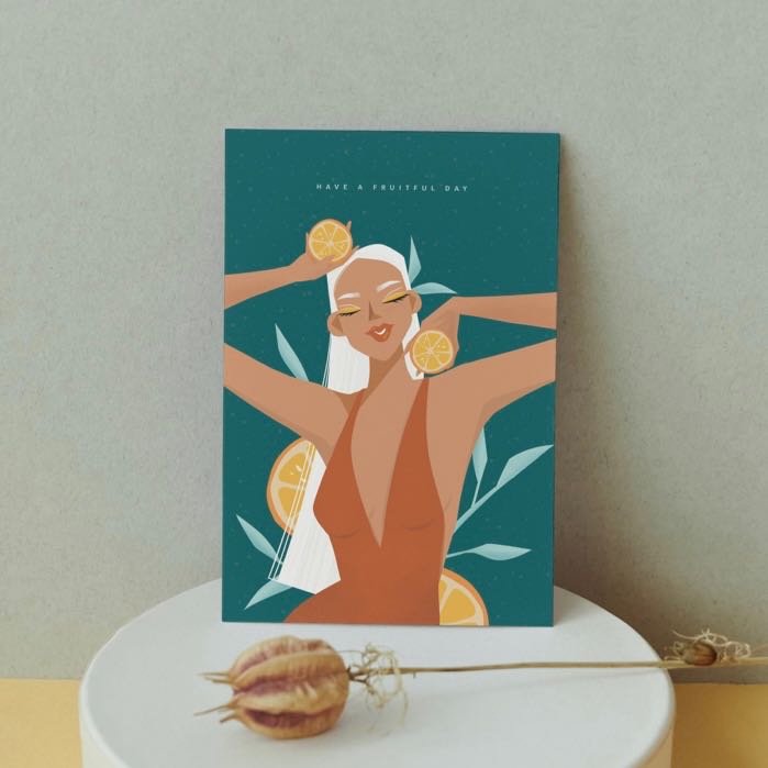 Have A Fruitful Day Greeting Card การ์ดอวยพร