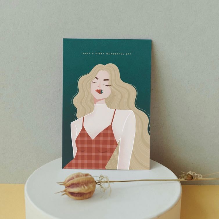 Have A Berry Wonderful Day Greeting Card