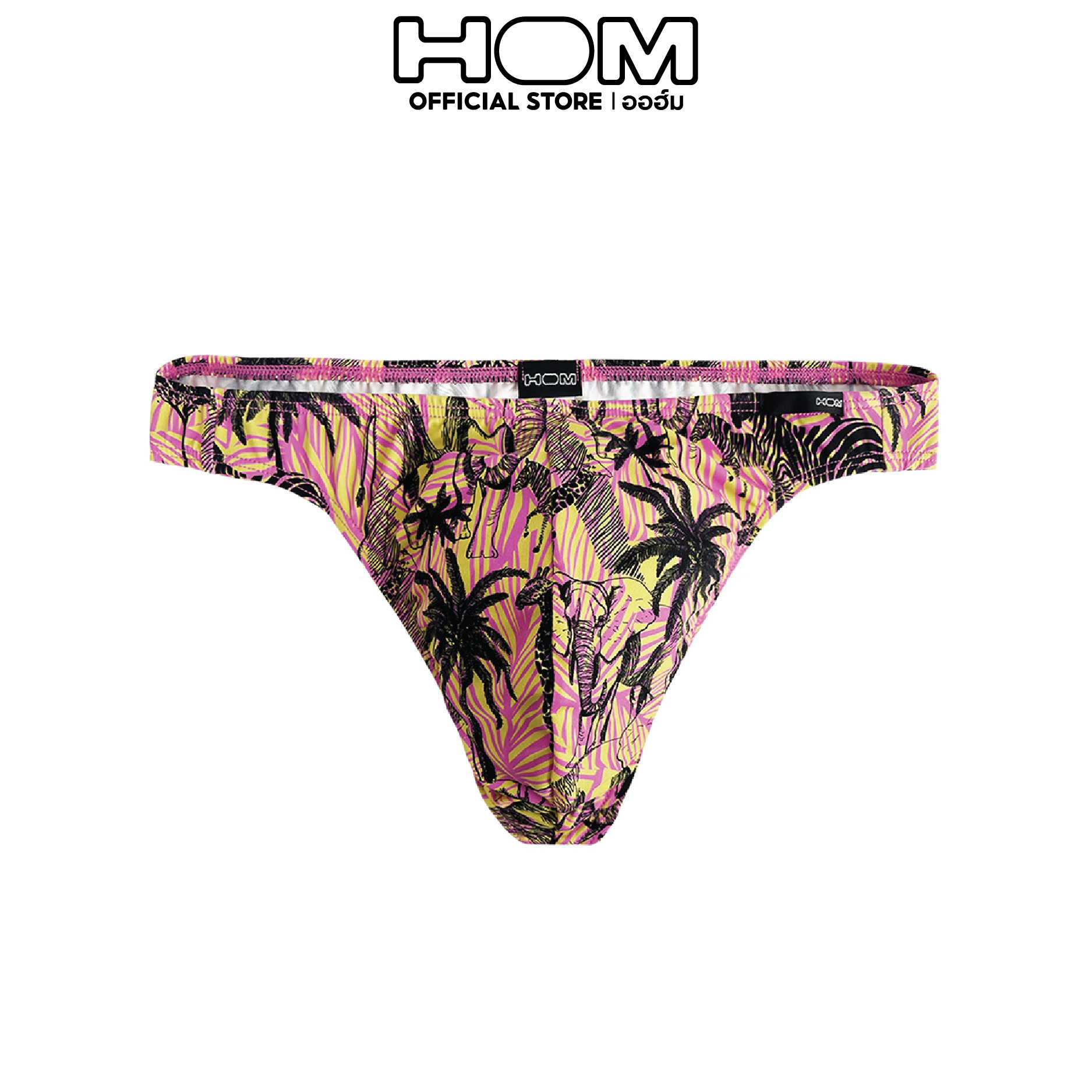 HOM (ออฮ์ม) รุ่น 402682-P0YE Palette กางเกงในชาย G-string Polyamide