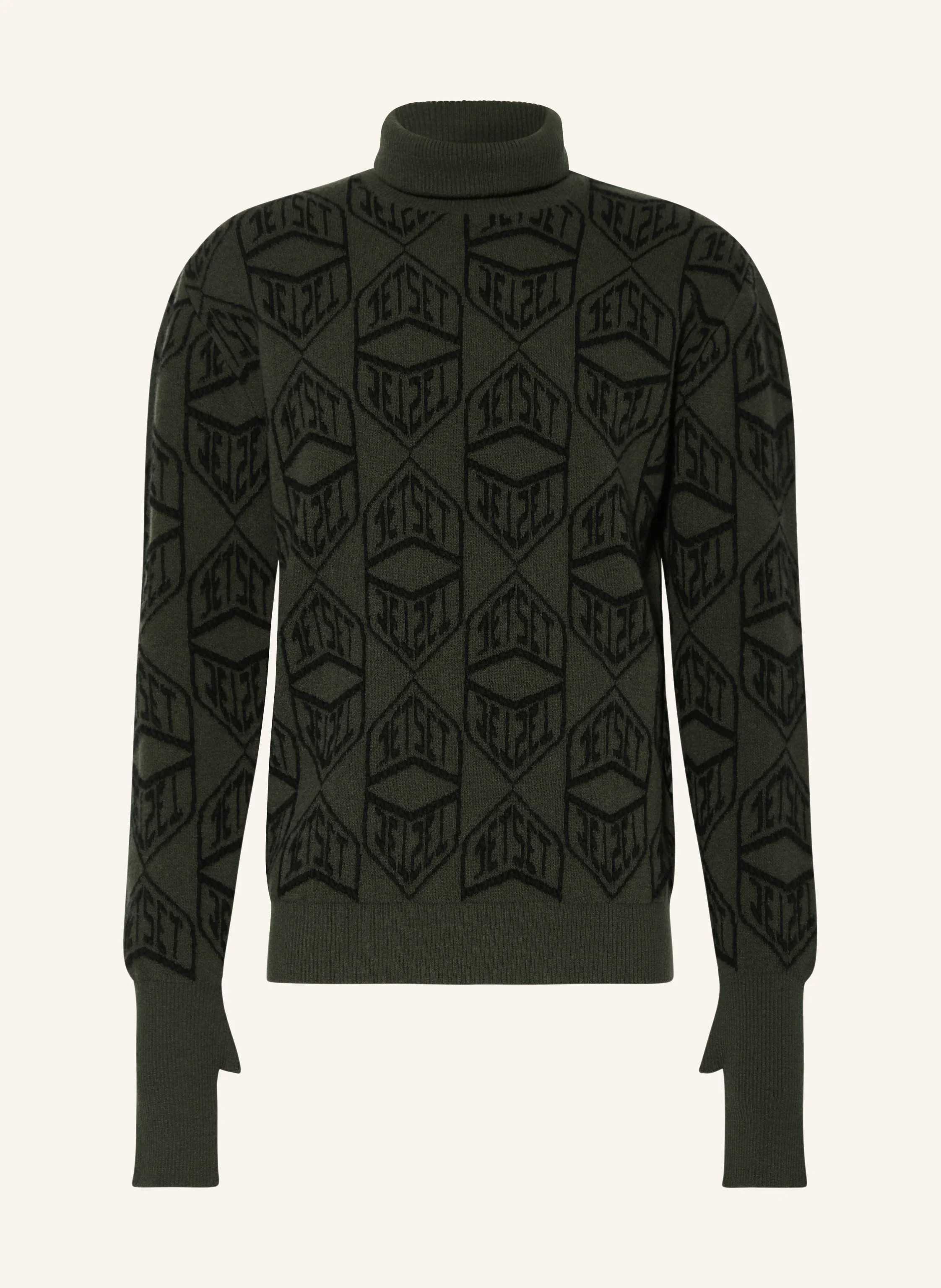 JETSET Men's Logo Turtleneck Men Logo Jacquard