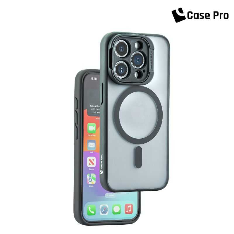 MAGIC SHADOW MAGNETIC BRACKET CASE สำหรับ iPhone 15 แบรนด์ Case Pro
