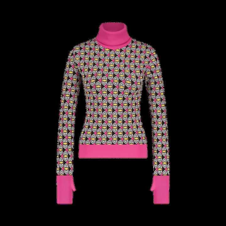 JETSET Logo Turtleneck Jacquard Sweater