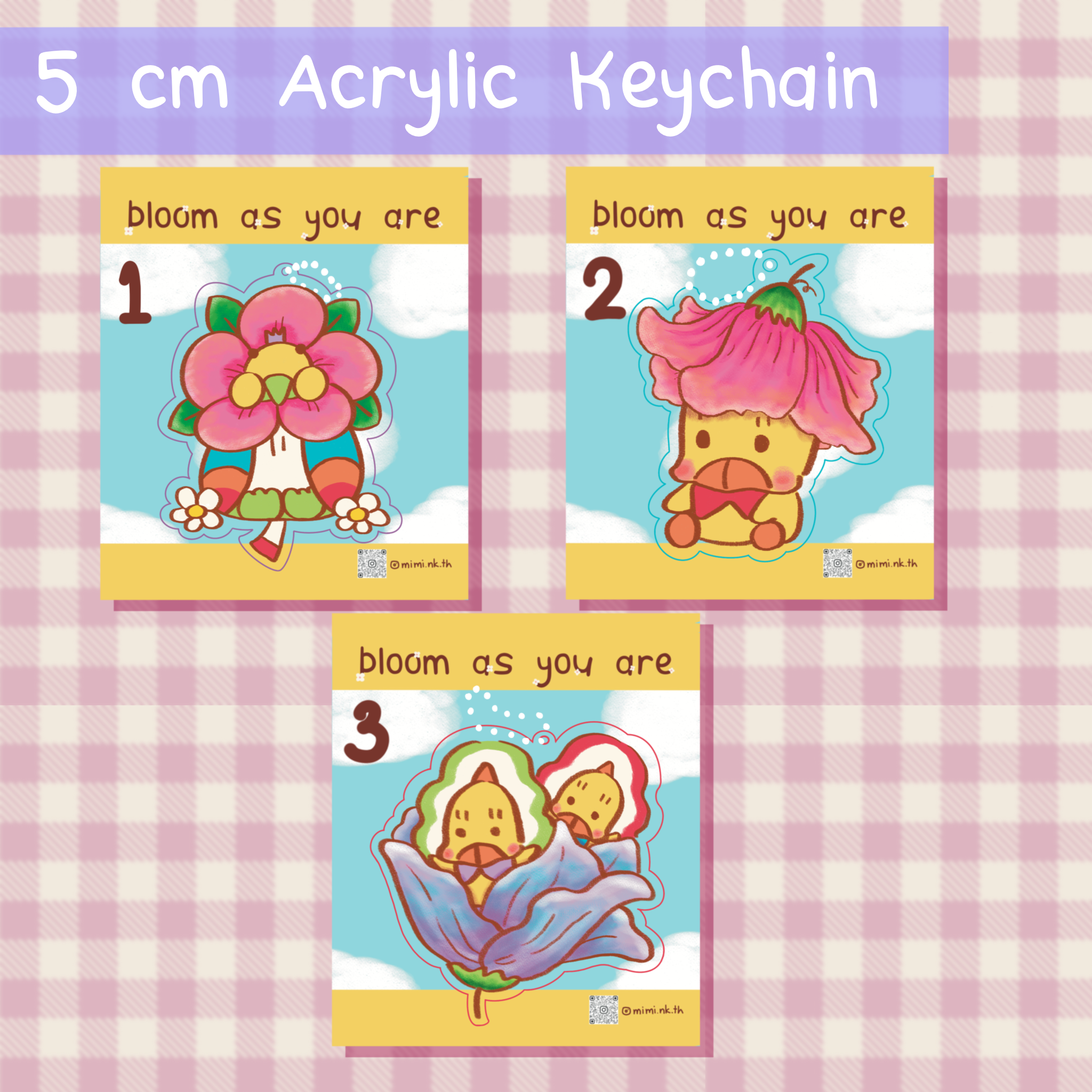 5 cm Acrylic Keychain