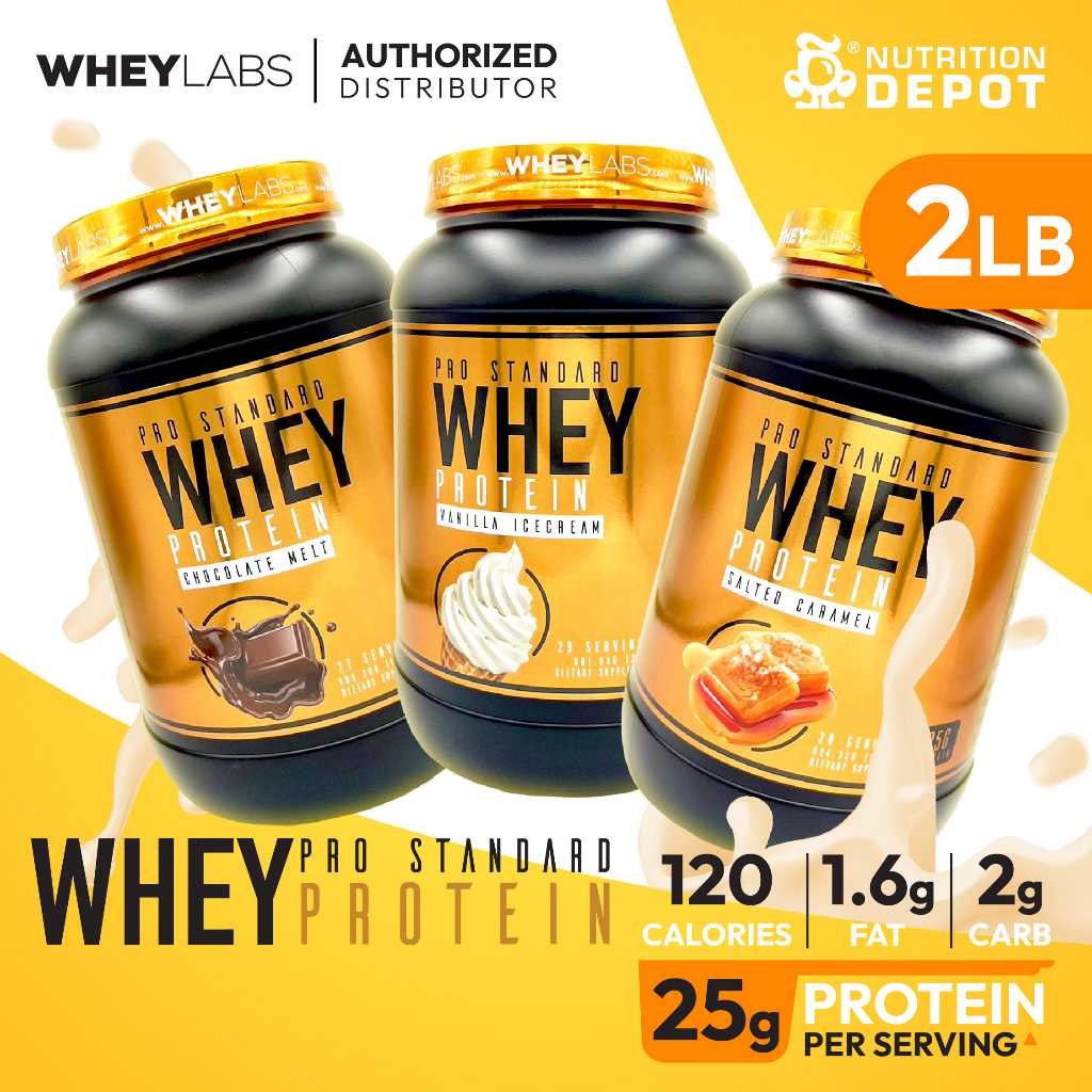Whey Labs 100% Whey Protein 2lbs - เวย์โปรตีนเสริมสร้างกล้ามเนื้อ