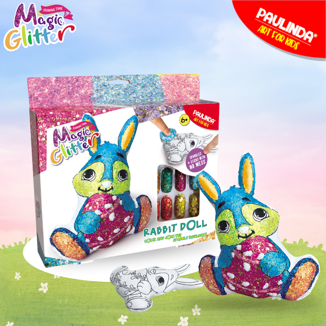 Paulinda พอลลินดา Magic Glitter – Rabbit doll ชุดตกแต่งตุ๊กตากลิตเตอร์ DIY