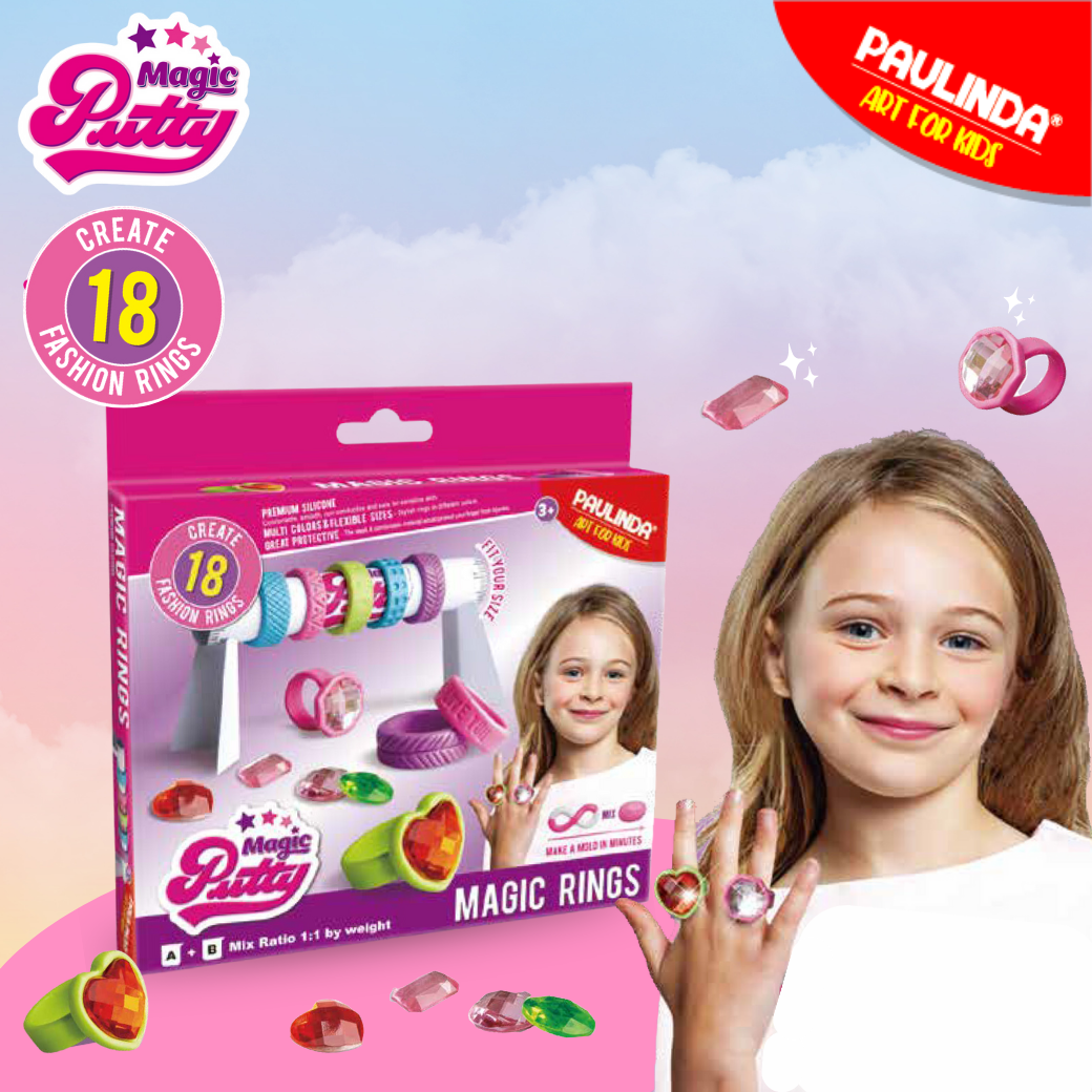 Paulinda พอลลินดา Magic Rings – ชุดทำแหวนเพชรพลอย DIY