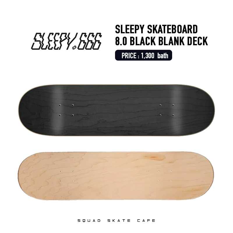 SLEEPY 8.0 Black Blank Deck