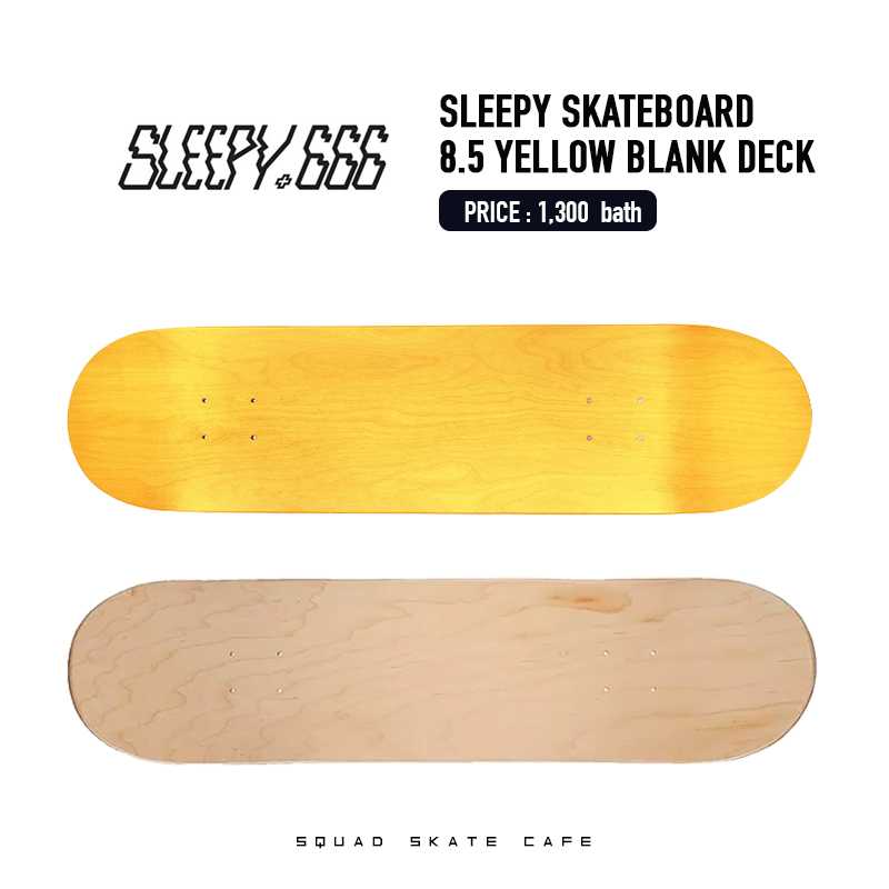 SLEEPY 8.5 Yellow Blank Deck