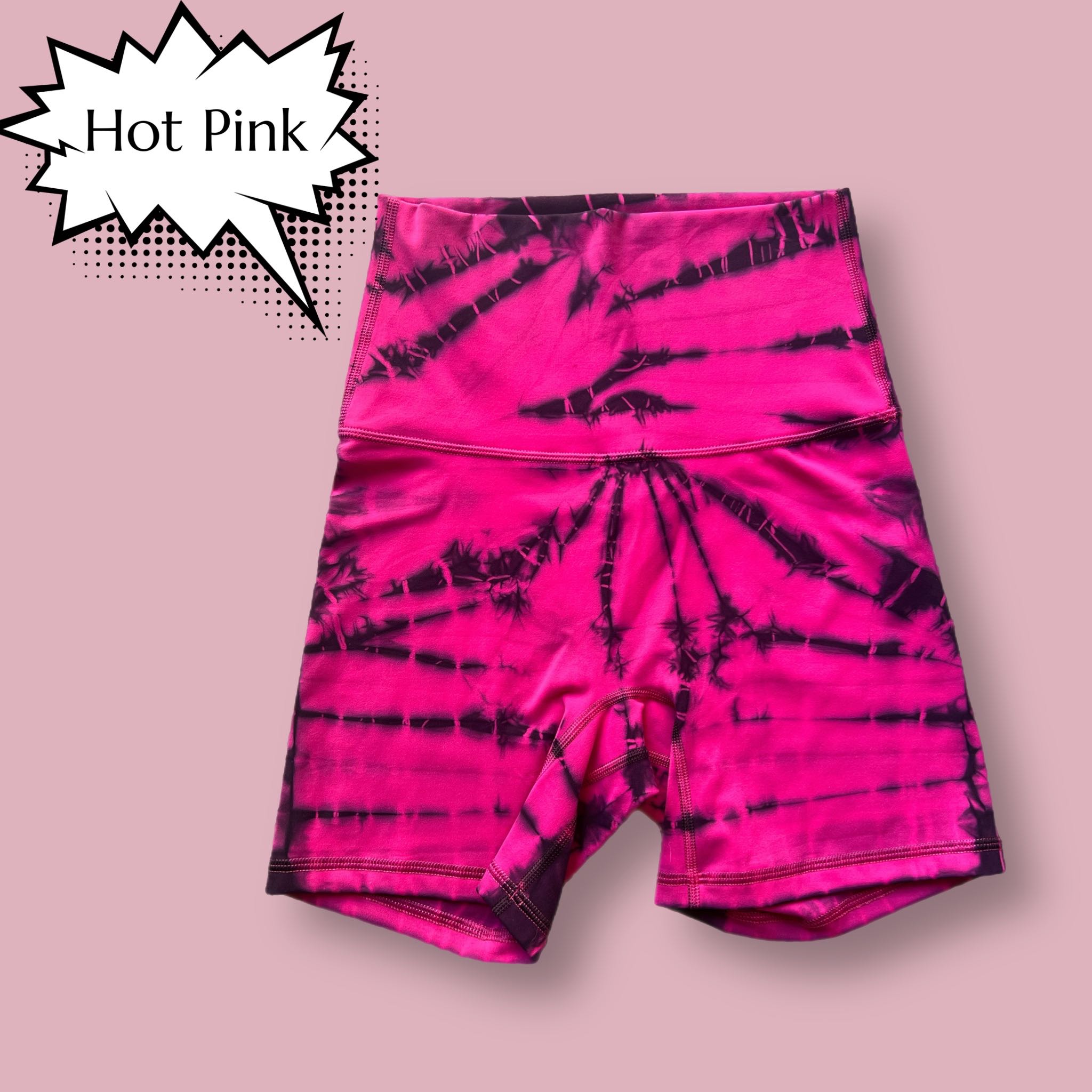 Tie Dye Shorts - Hot Pink (หากไม่มีsizeที่ต้องการ ติดต่อ Line OA เพื่อ Preorder)