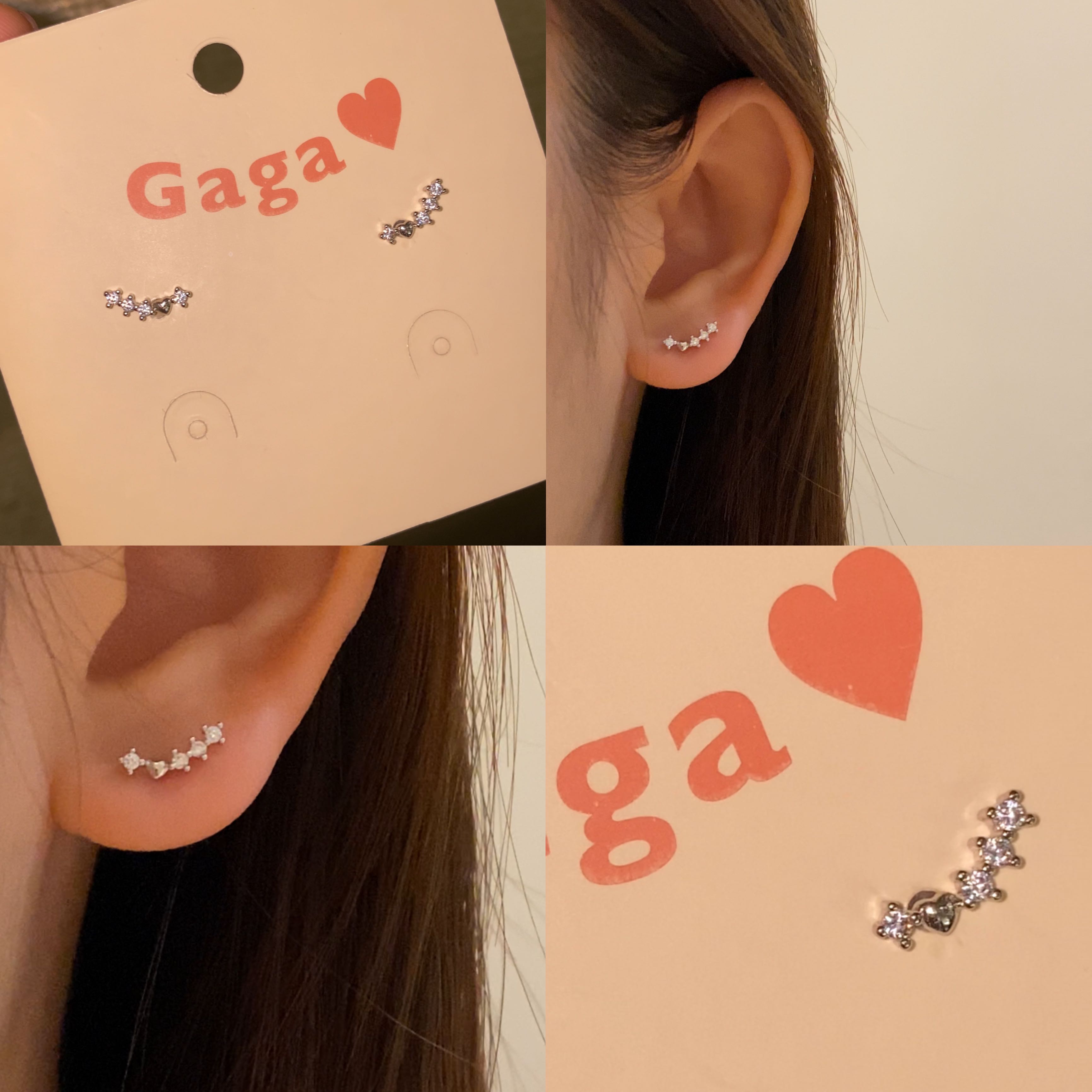 J59 (หัวใจ)(จุกยาง) เงินแท้ แพ้ง่ายใส่ได้ ต่างหูร้านกากา GAGASTORETH