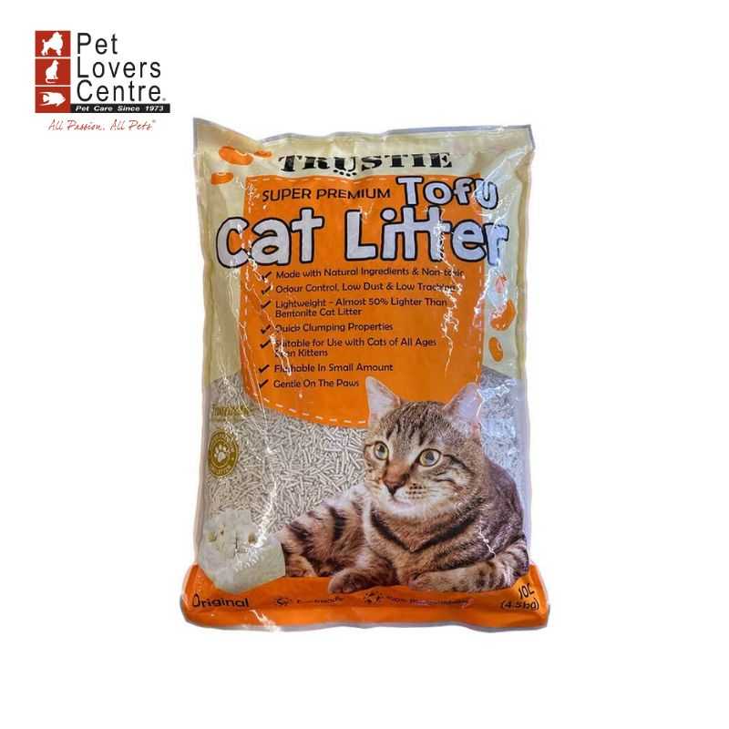 ทรายแมวเต้าหู้ TRUSTIE  SUPER PREMIUM CAT LITTER - TOFU 10L(4.5kg)