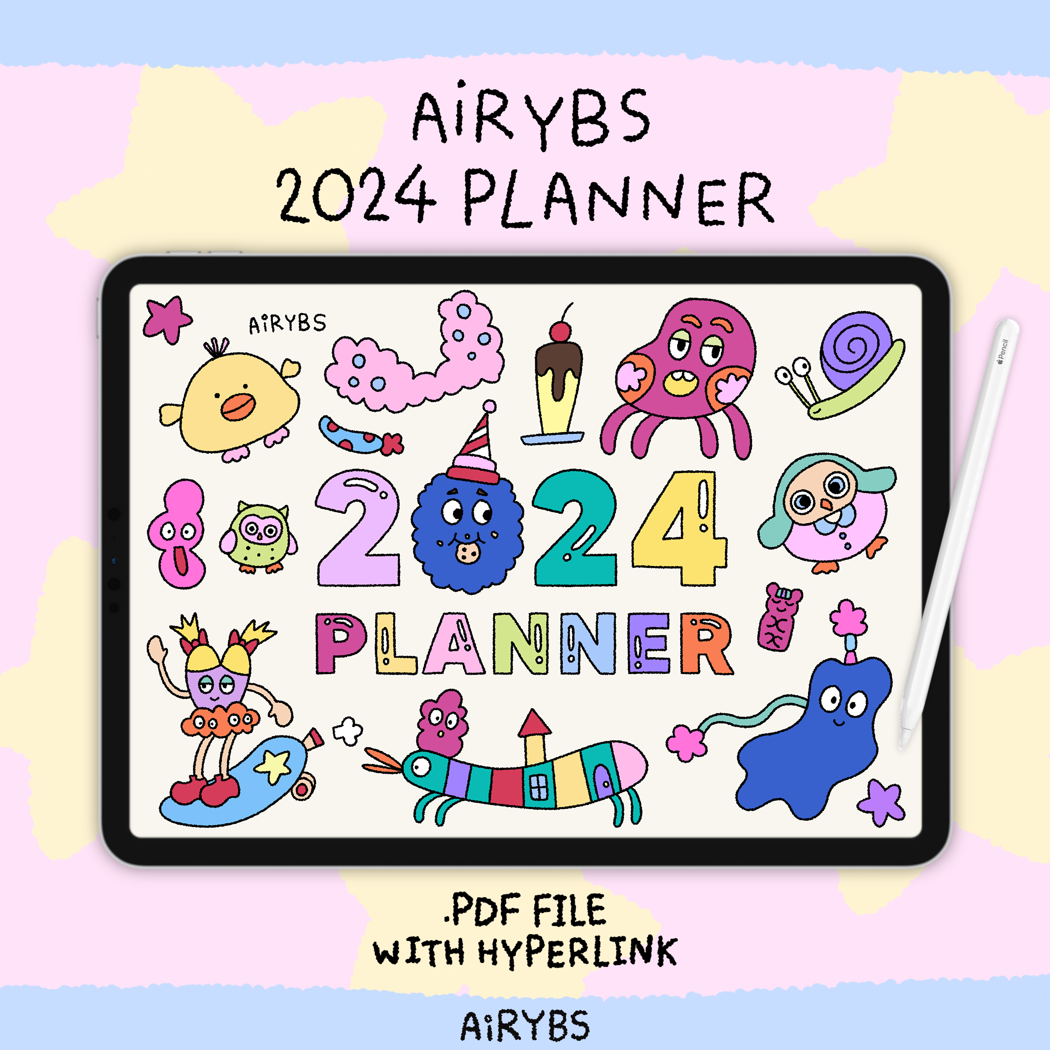 ปิดการขาย AiRYBS Digital Planner 2024 🐰🎀🛼✨