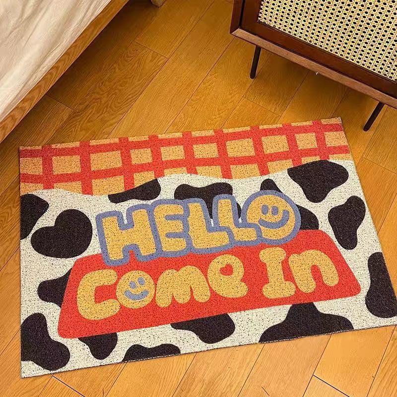 😊พร้อมส่ง : พรมดักฝุ่น Hello come in