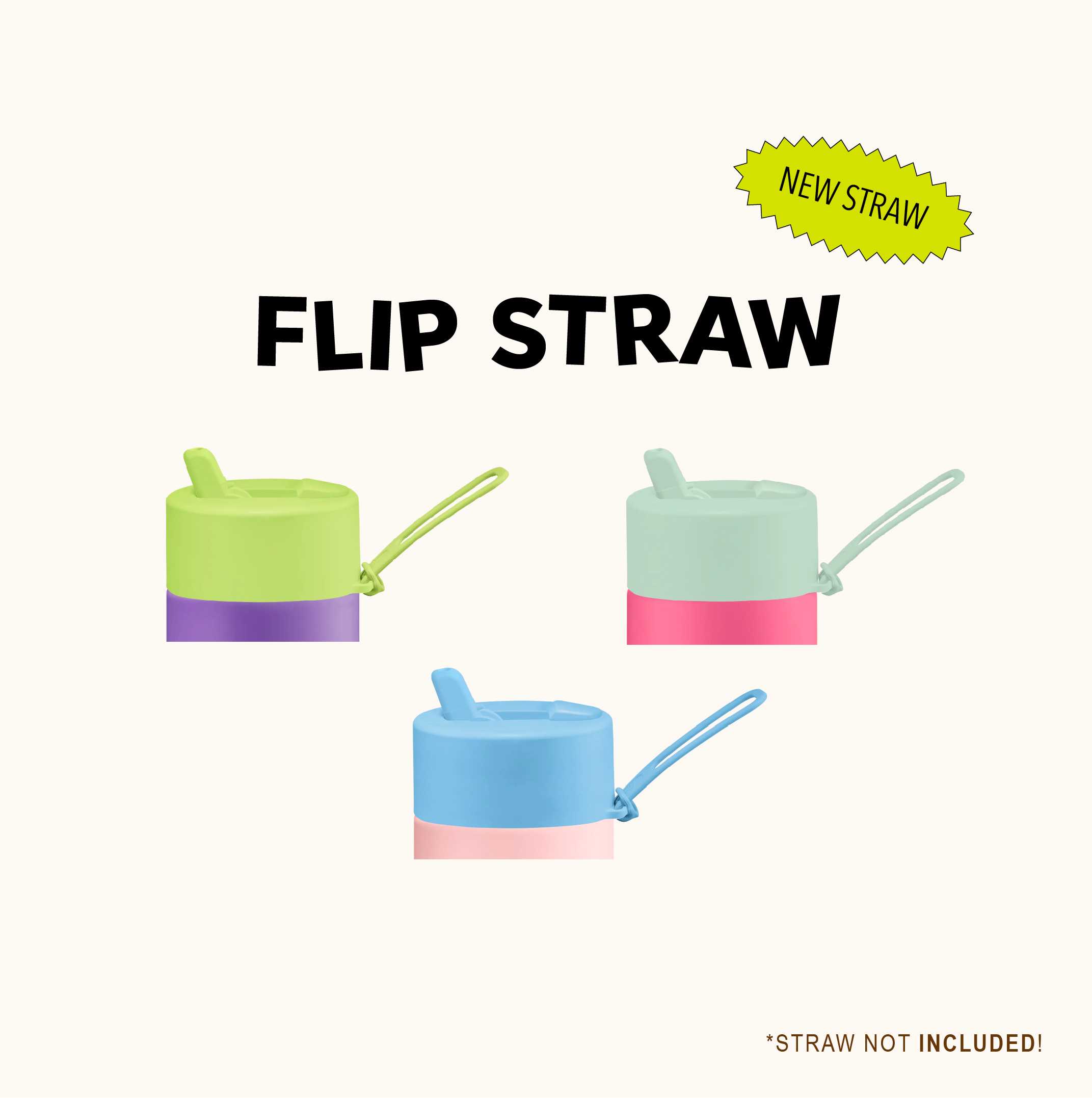 🦞 NEW! Frank Green Flip Straw (Lid Only!) 🦞