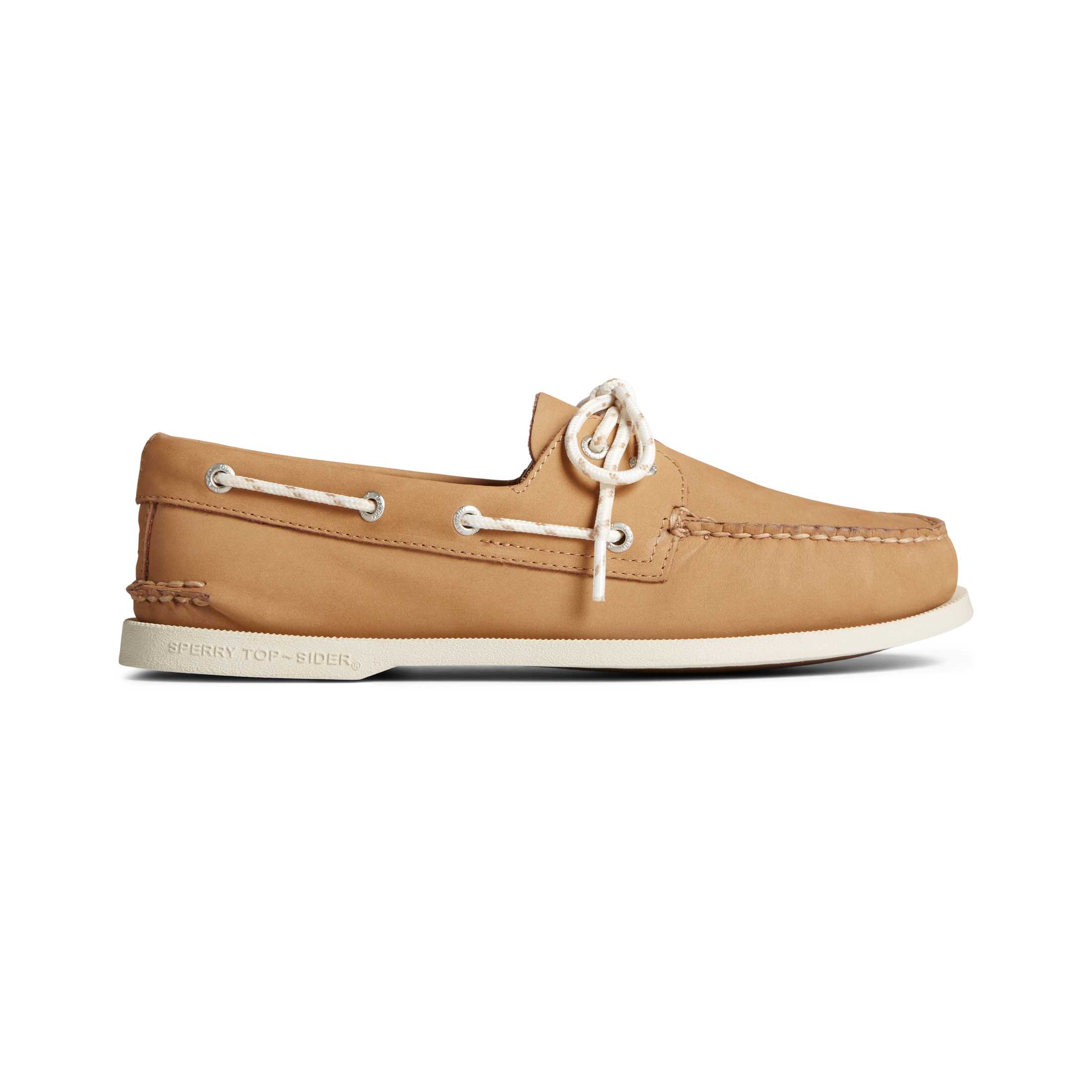 SPERRY STS25722 A/O 2-Eye Nautical Nubuck รองเท้าโบ๊ทชูส์ ผู้ชาย สีน้ำตาล ( BOAT )