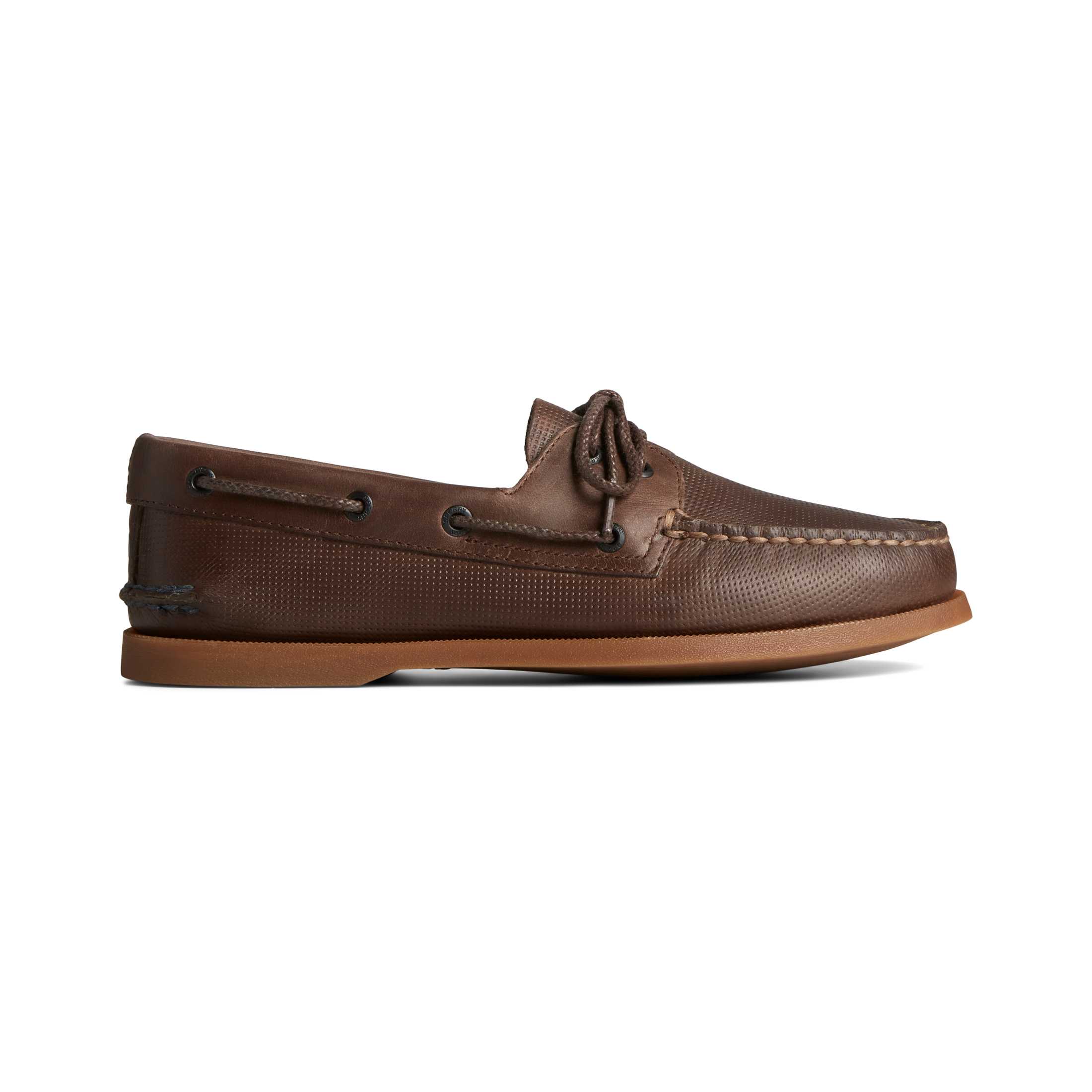 SPERRY STS25725 A/O 2-Eye Deboss รองเท้าโบ๊ทชูส์ ผู้ชาย สีน้ำตาล ( BOAT )