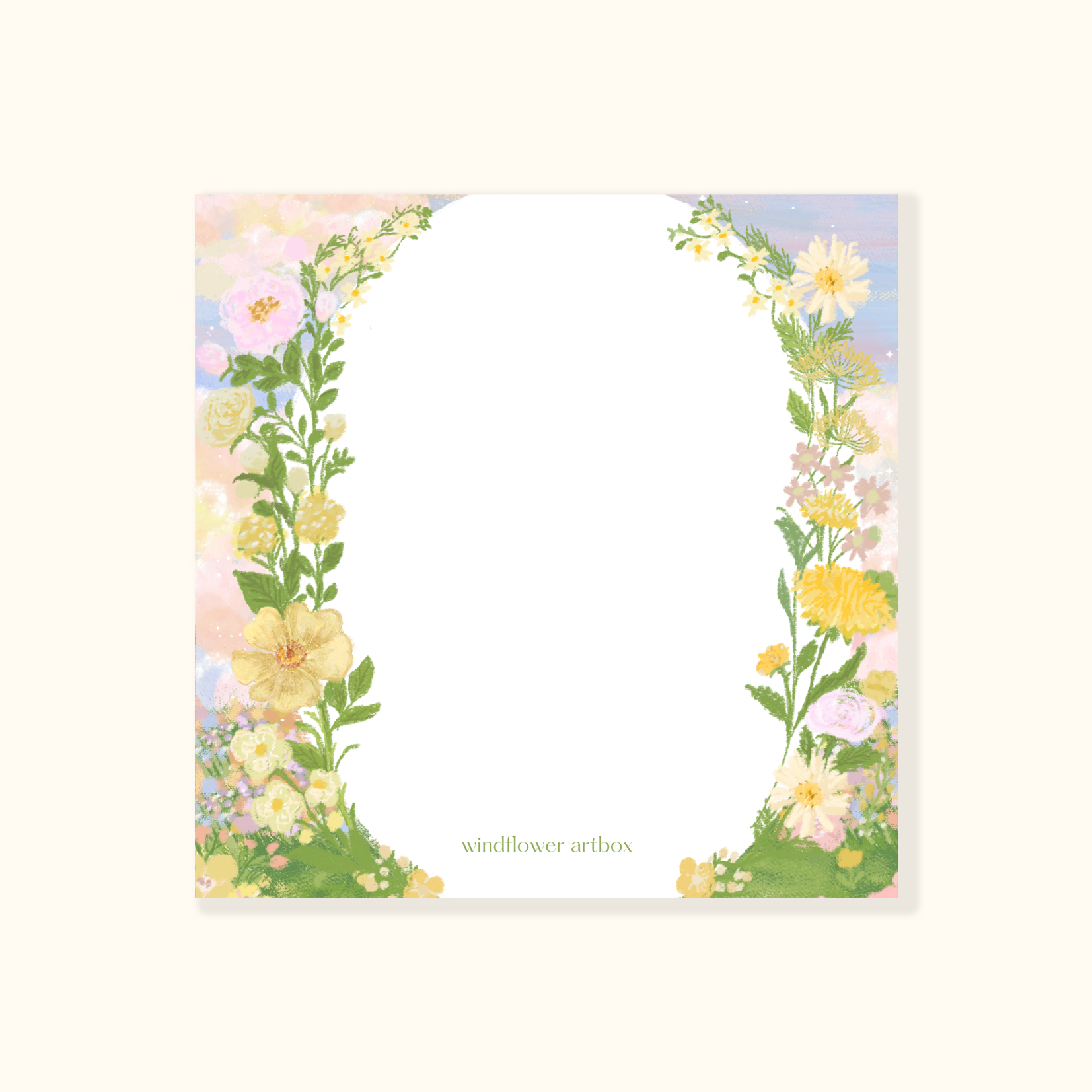 Notepad [Sweet flora] 9x9cm