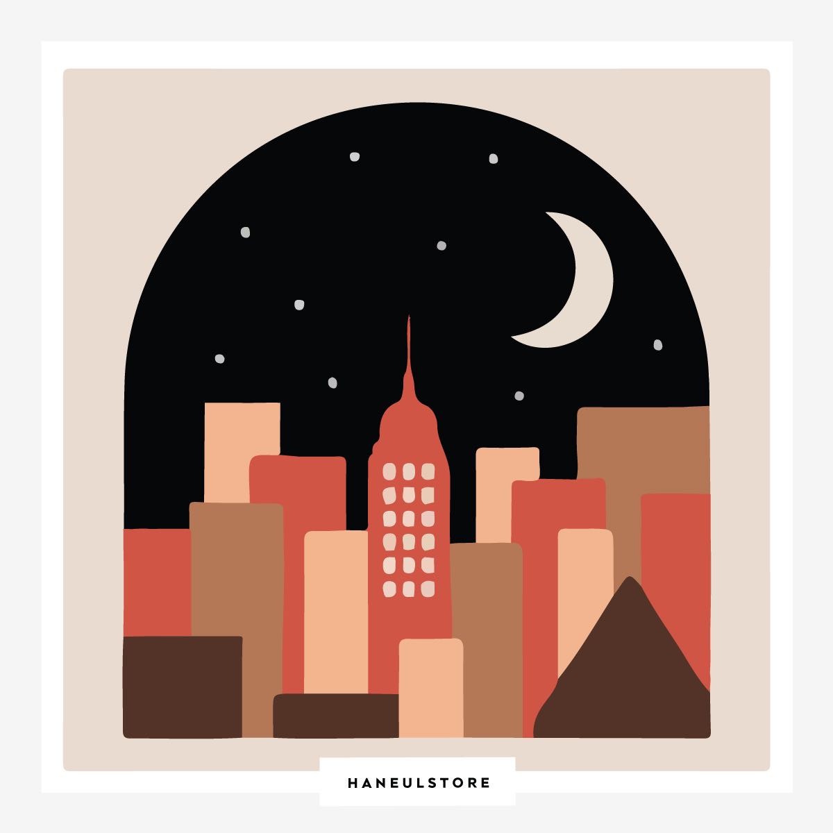City Scape | Size : 20x20 cm