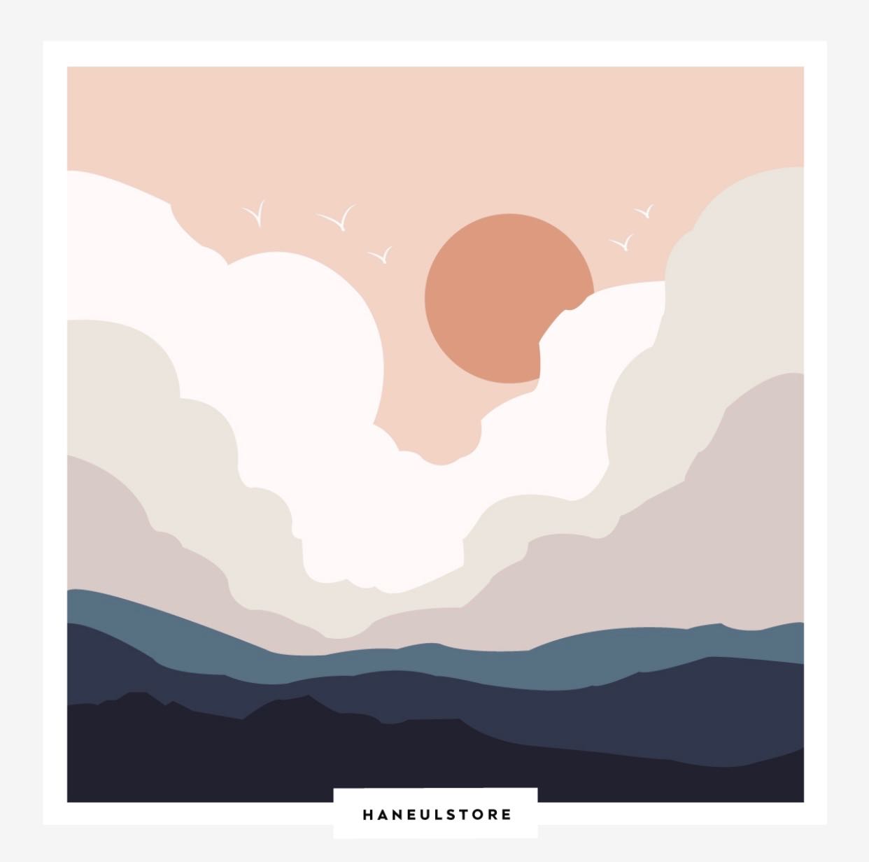 Sun Cloud | Size : 20x20 cm
