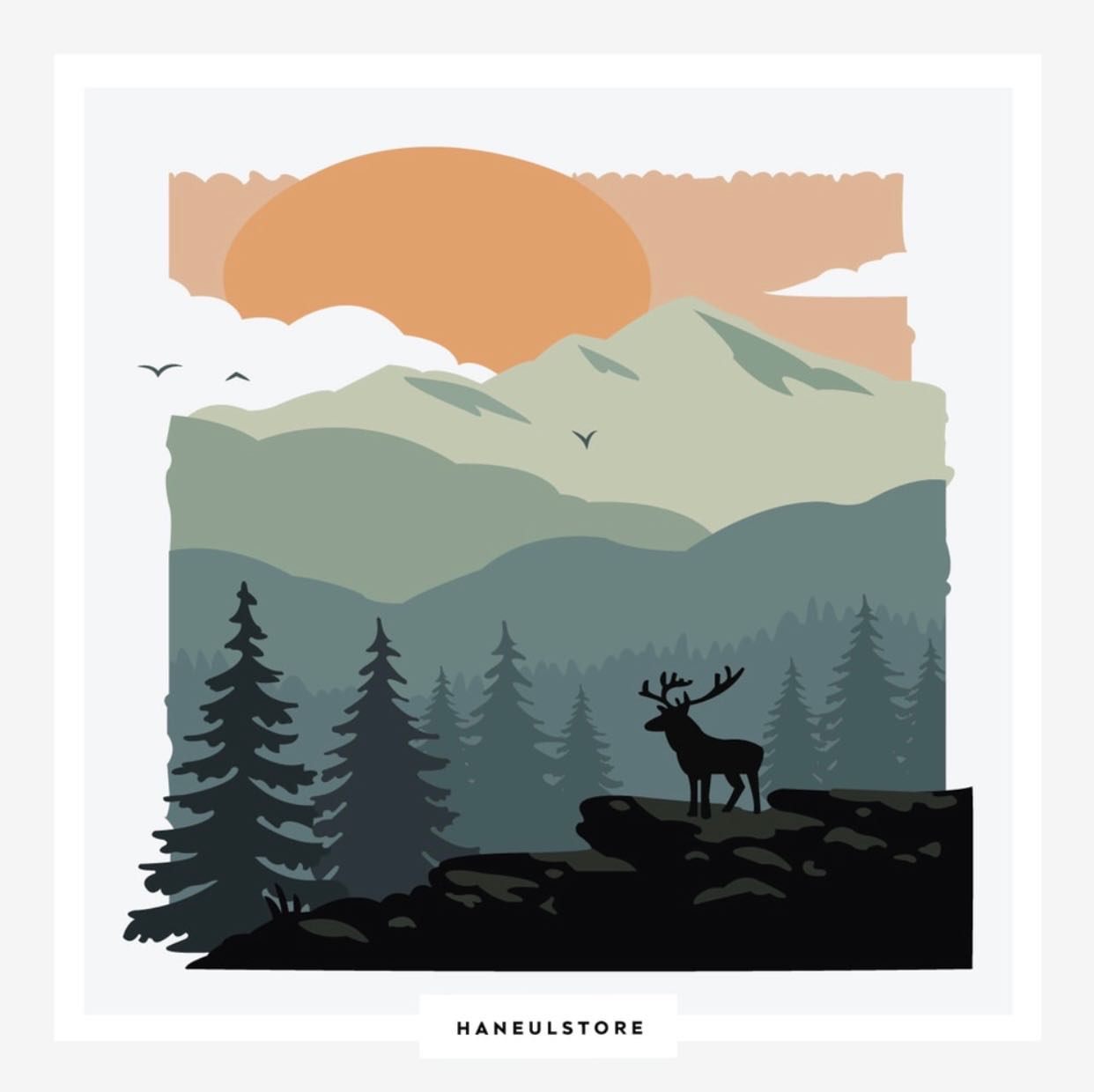 Deer | Size : 20x20 cm