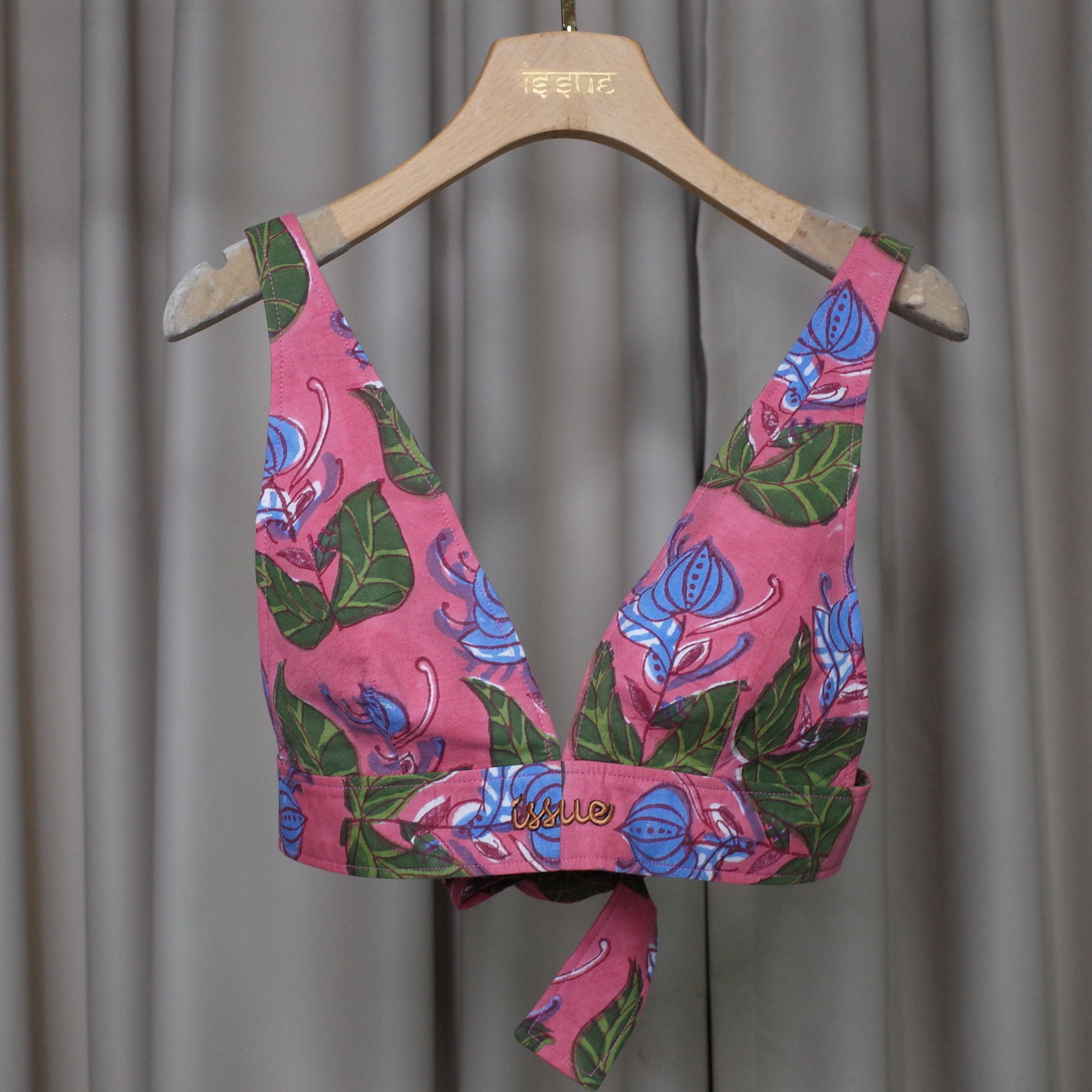 บรา india hand block print
