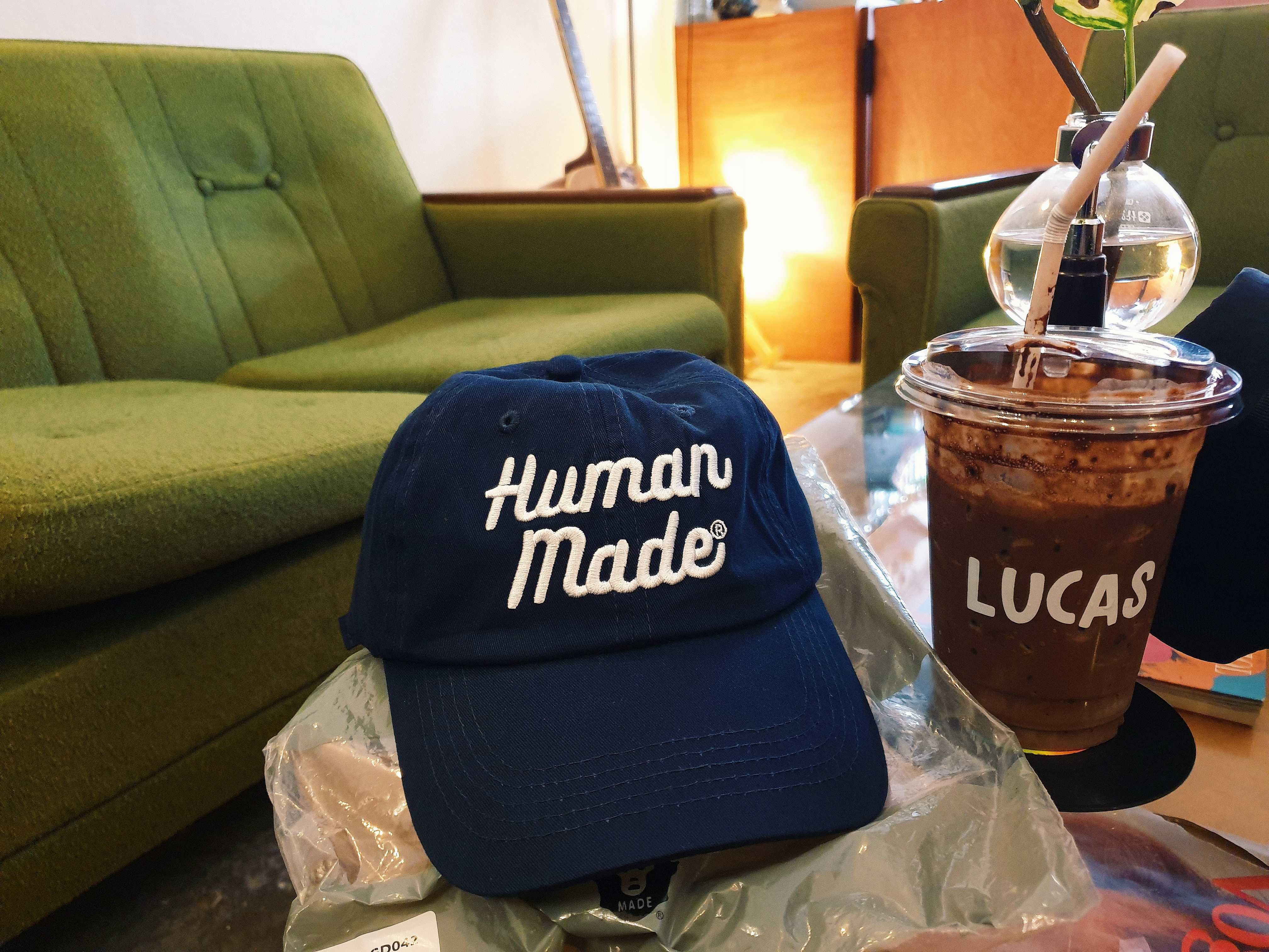 (สินค้าPREORDER15-20days) Humanmade twill cap LOGO สีกรมท่า